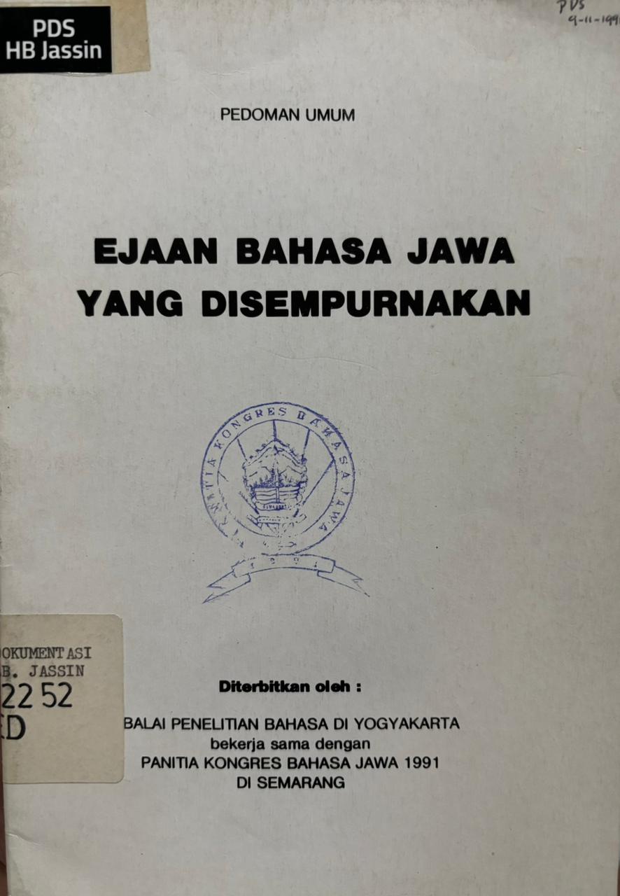 Ejaan Bahasa Jawa Yang Disempurnakan
