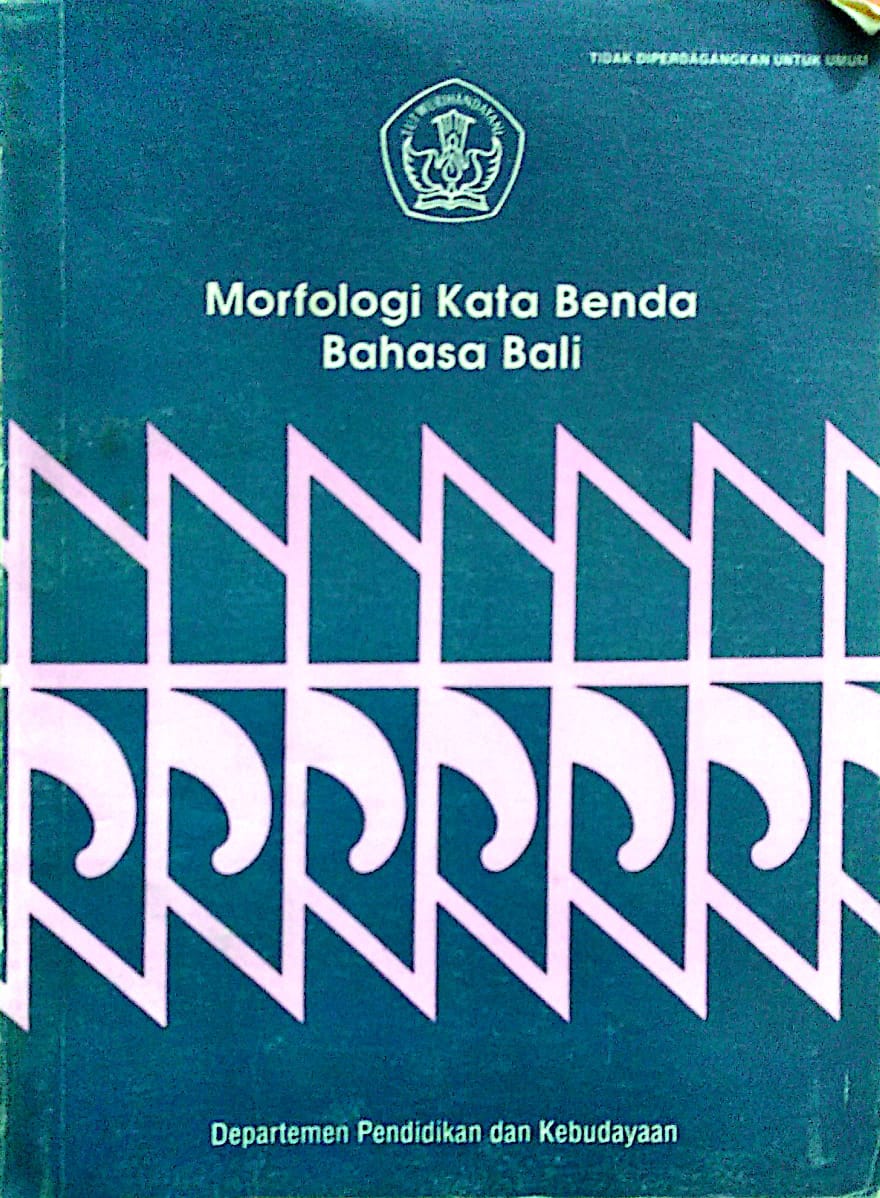 Morfologi Kata Benda Bahasa Bali