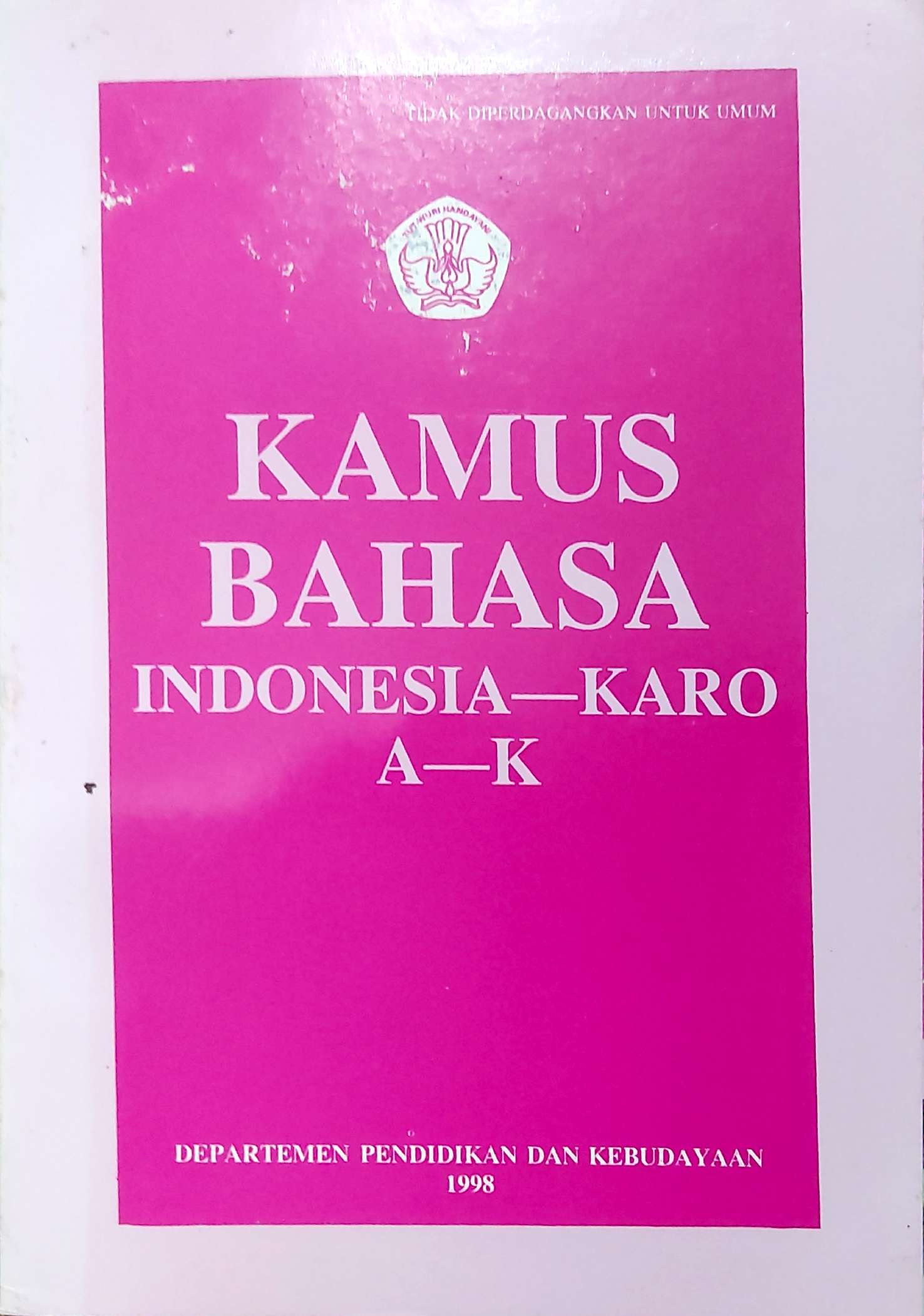 Kamus bahasa indonesia - karo A-k