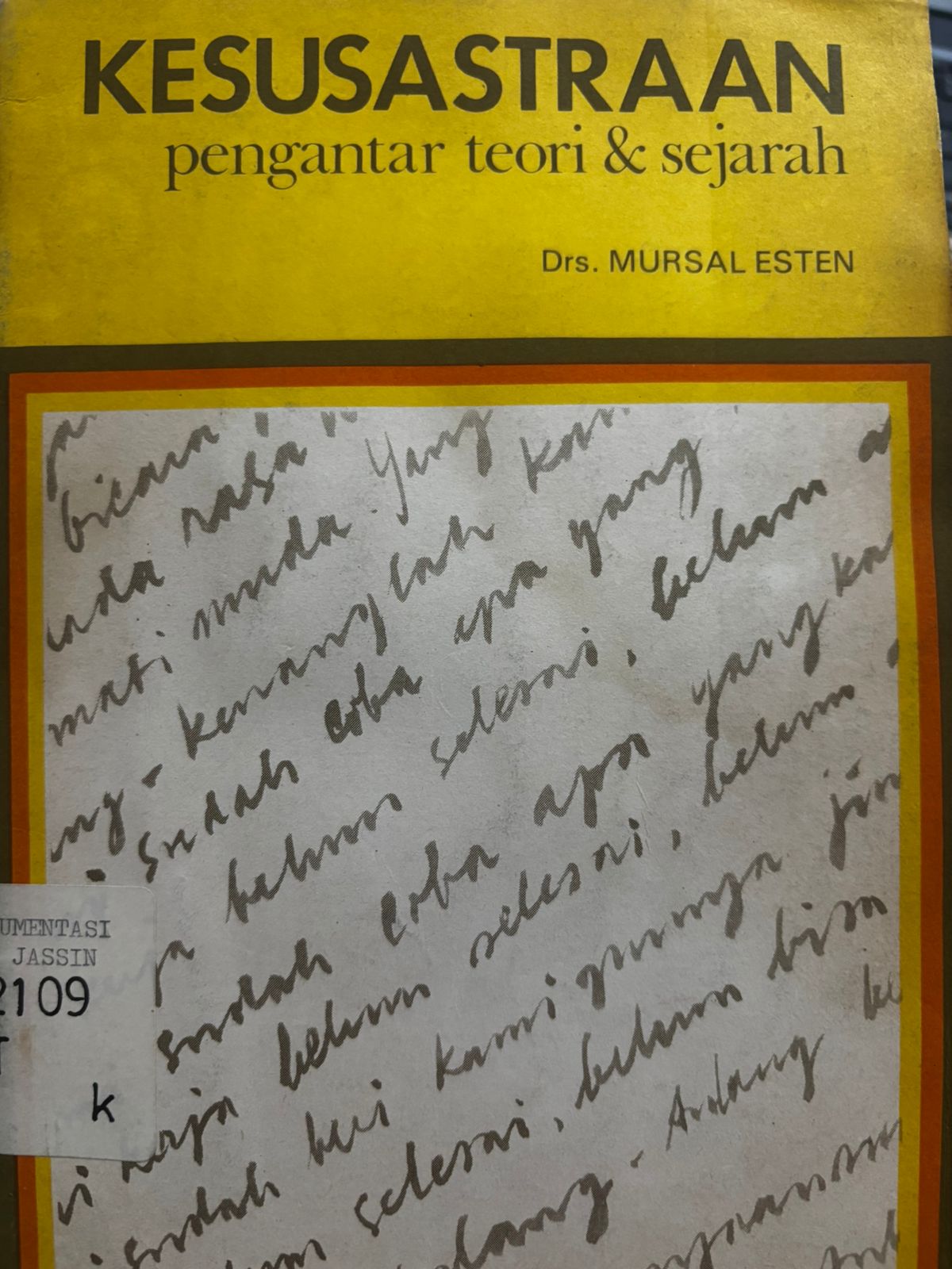 Kesusastraan Pengantar Teori & Sejarah