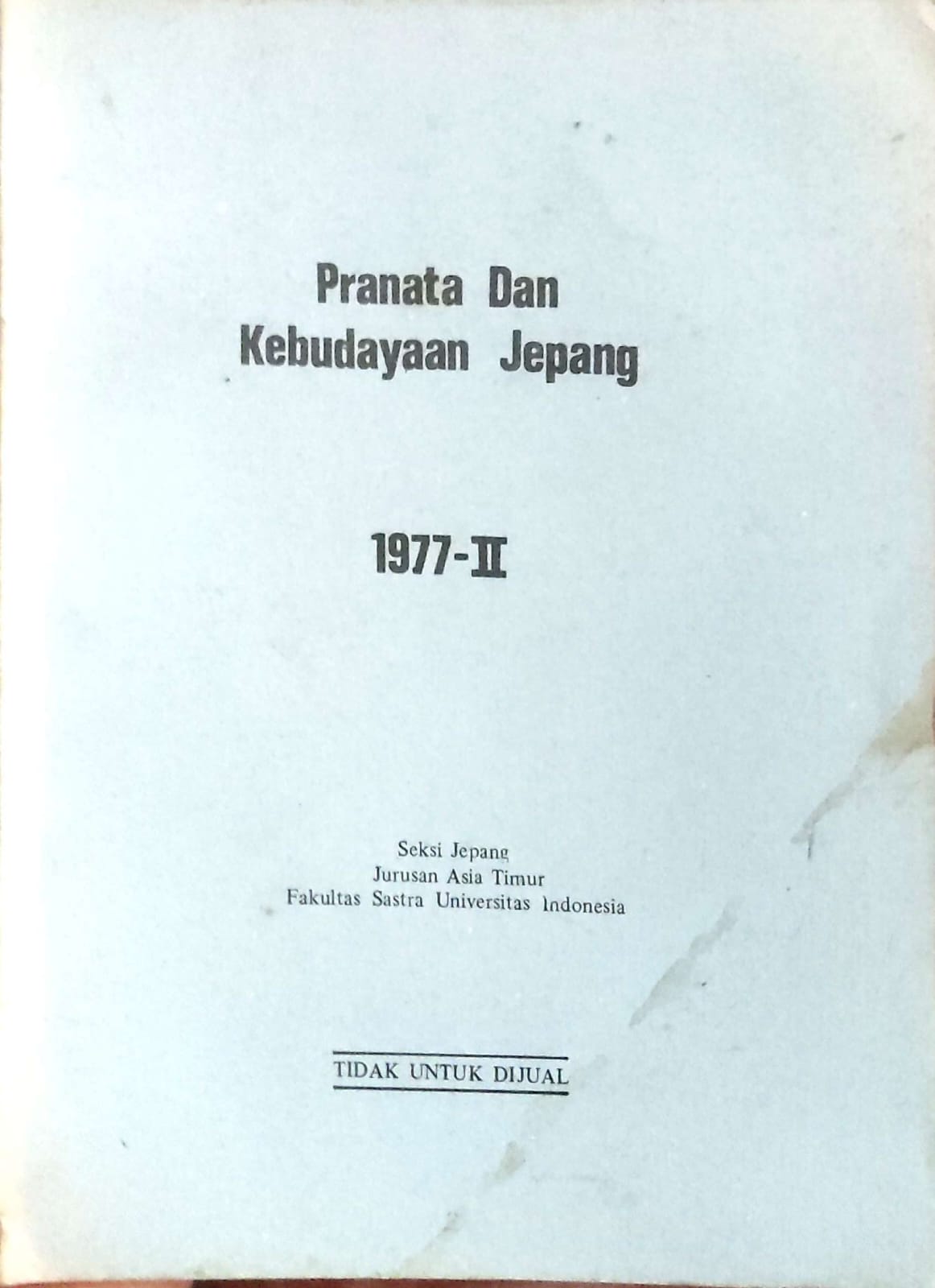 Pranata dan kebudayaan jepang