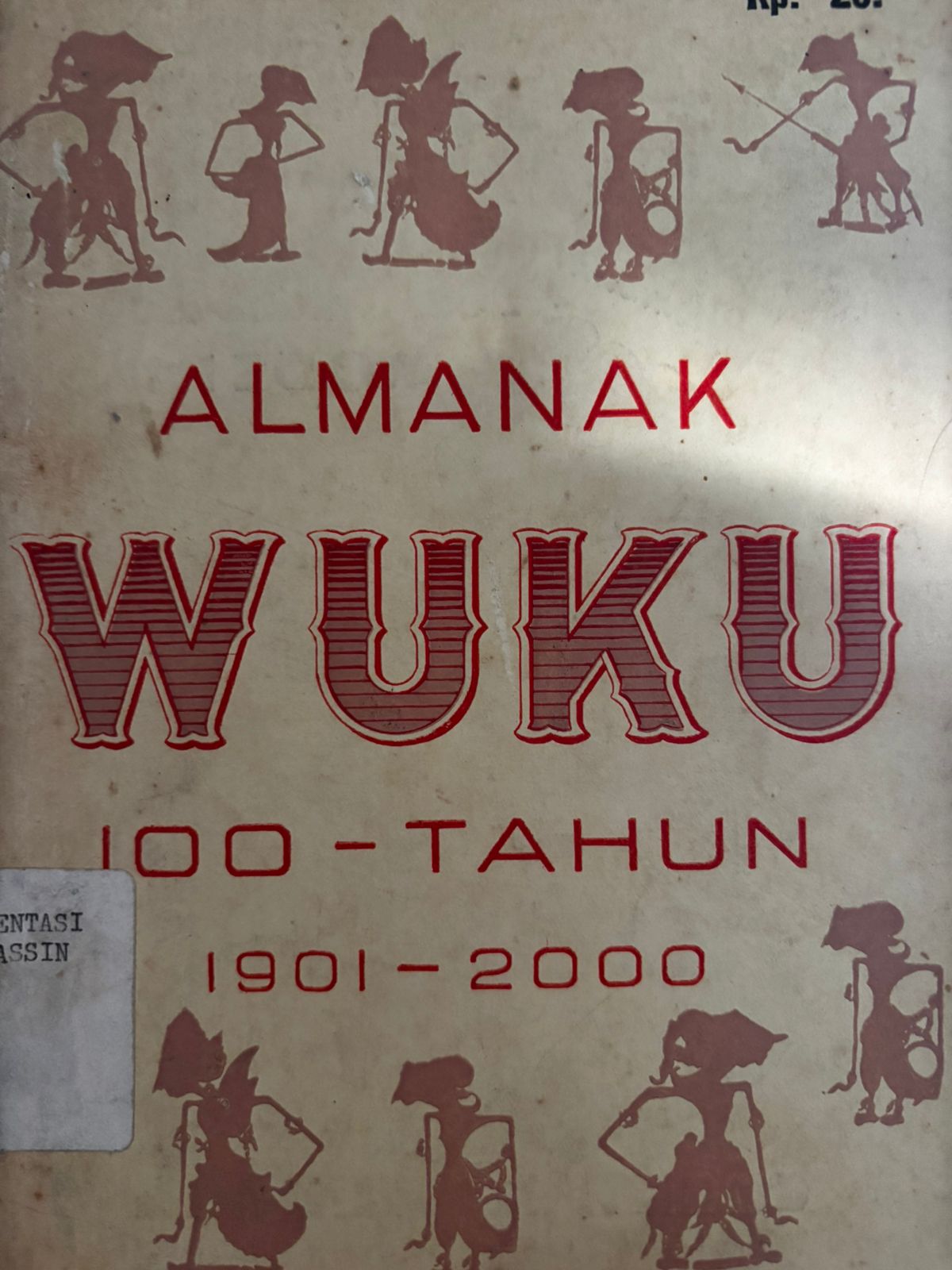 Almanak wuku 100 tahun : 1901-2000