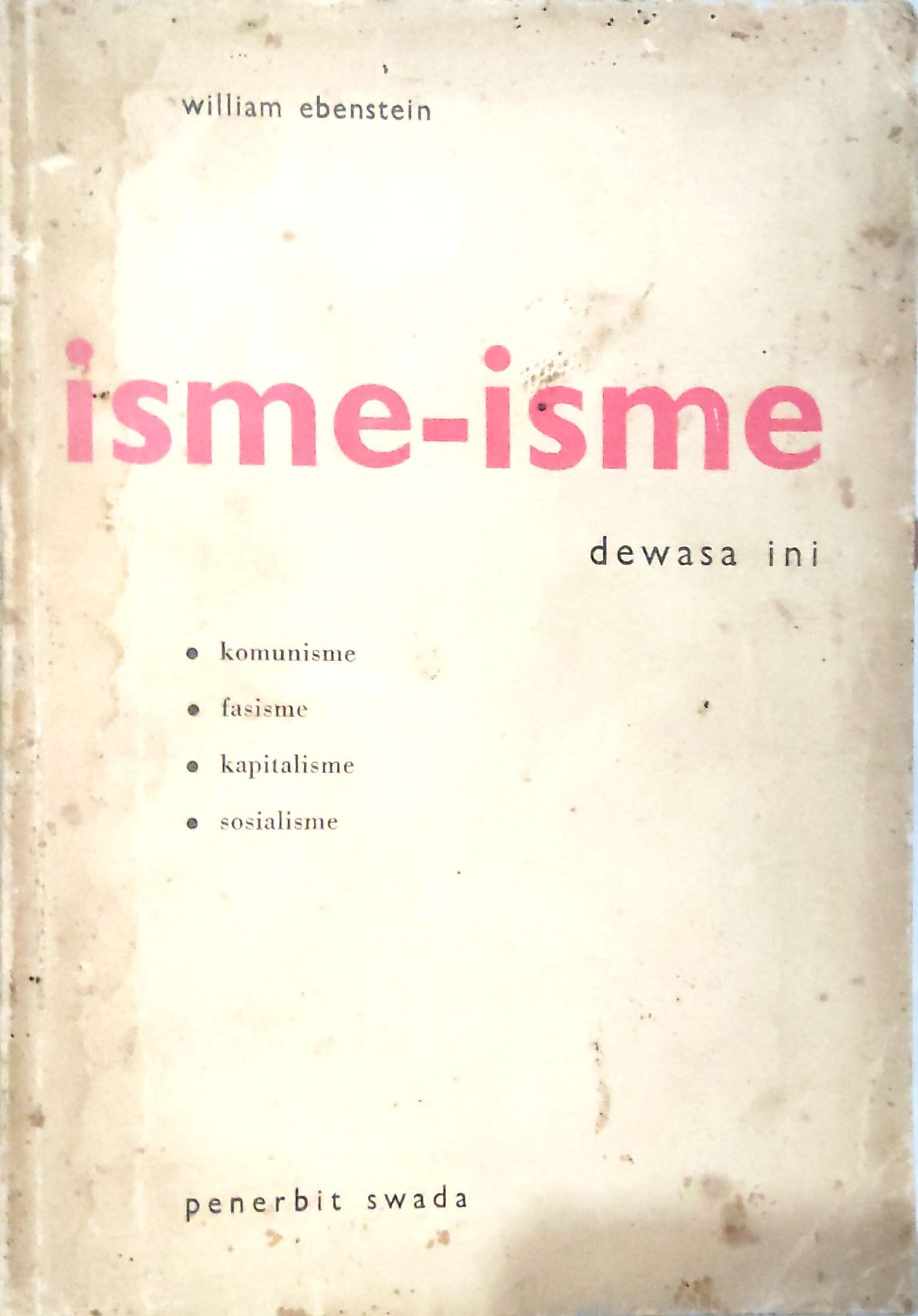 Isme-isme dewasa ini