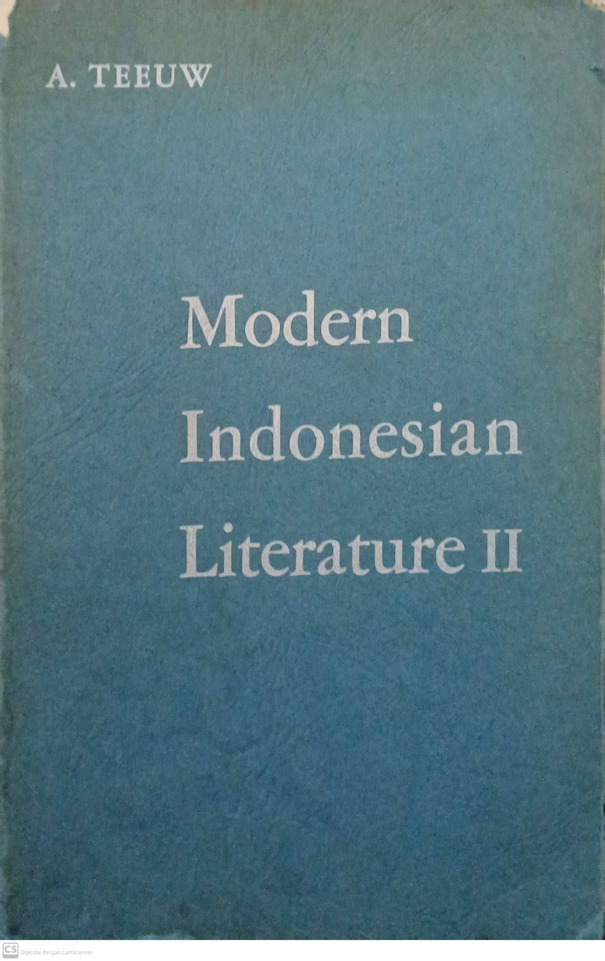 Modern Indonesian literature II