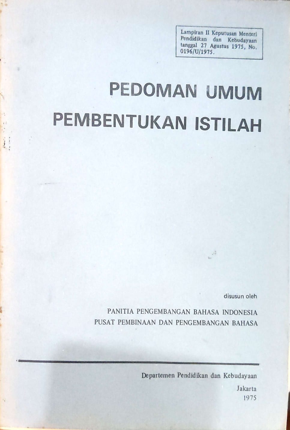 Pedoman umum pembentukan istilah
