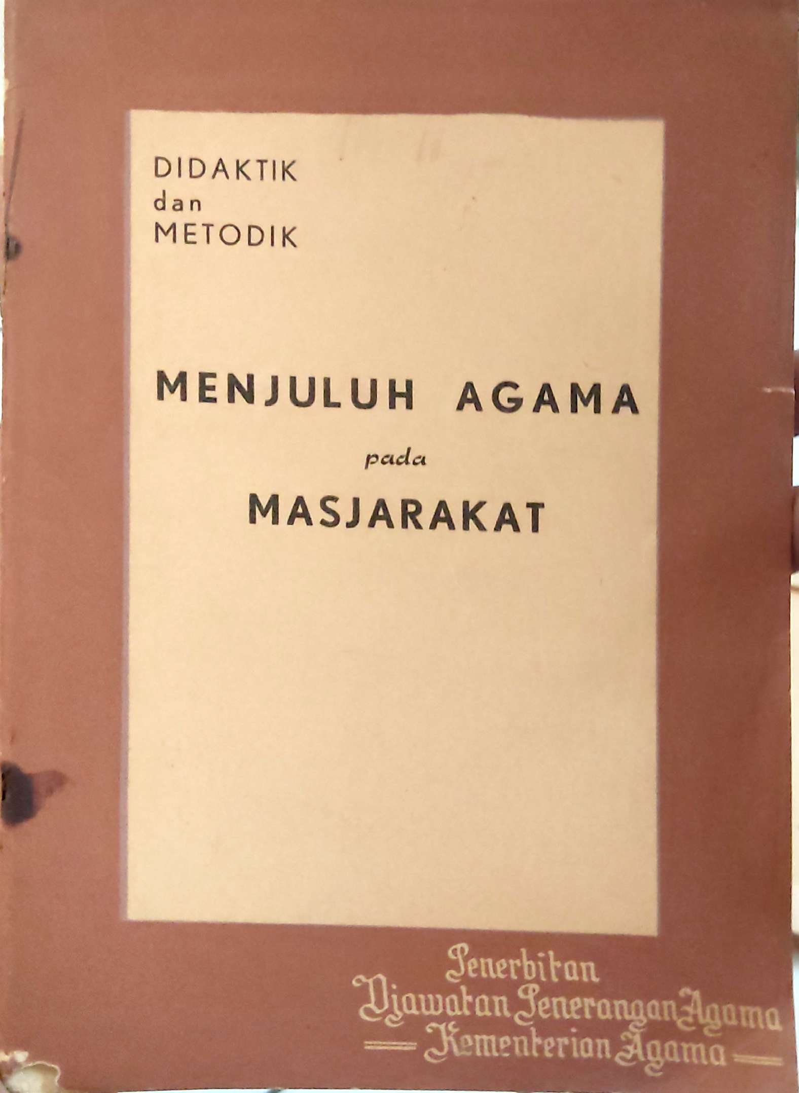 Menjuluh Agama Pada Masjarakat