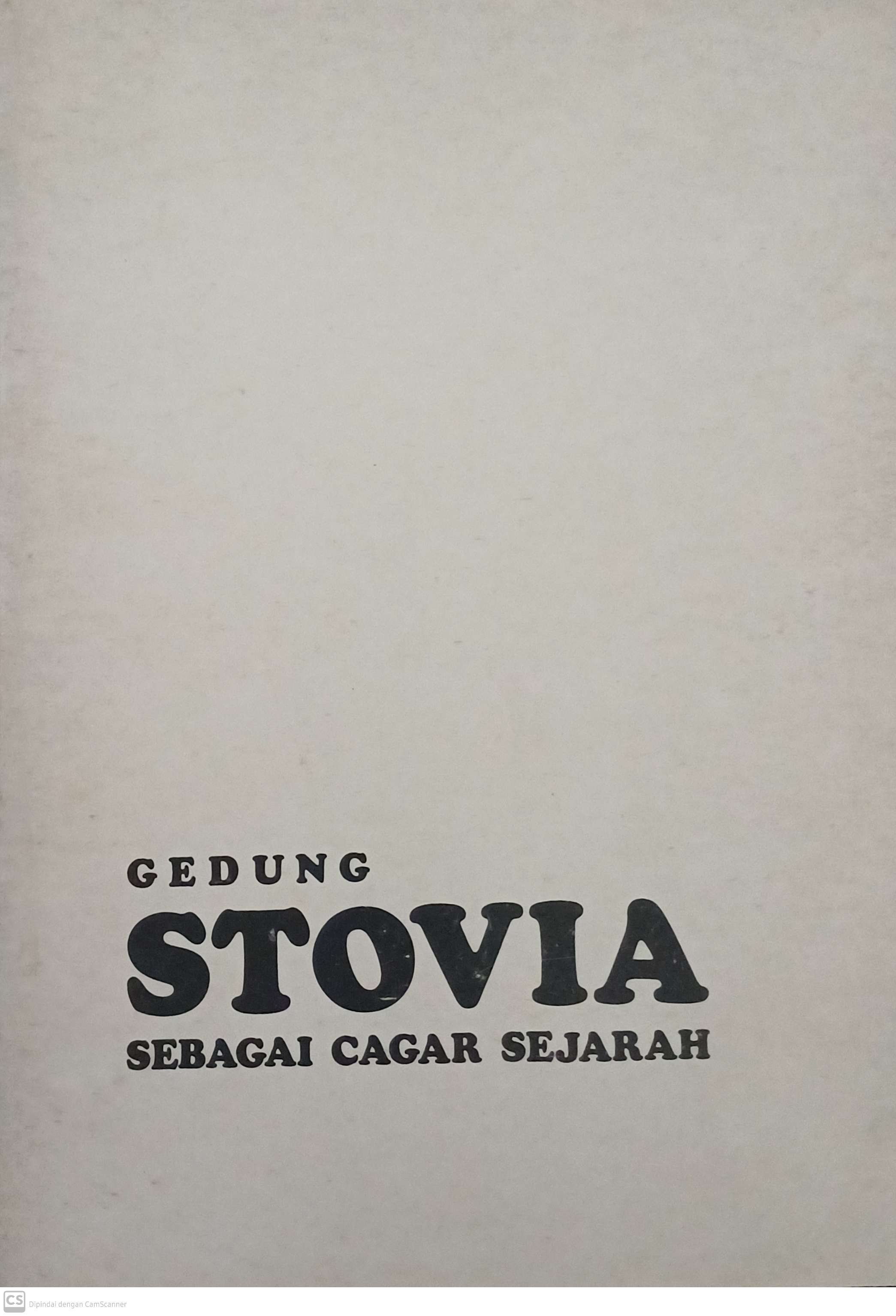 Gedung stovia sebagai cagar sejarah