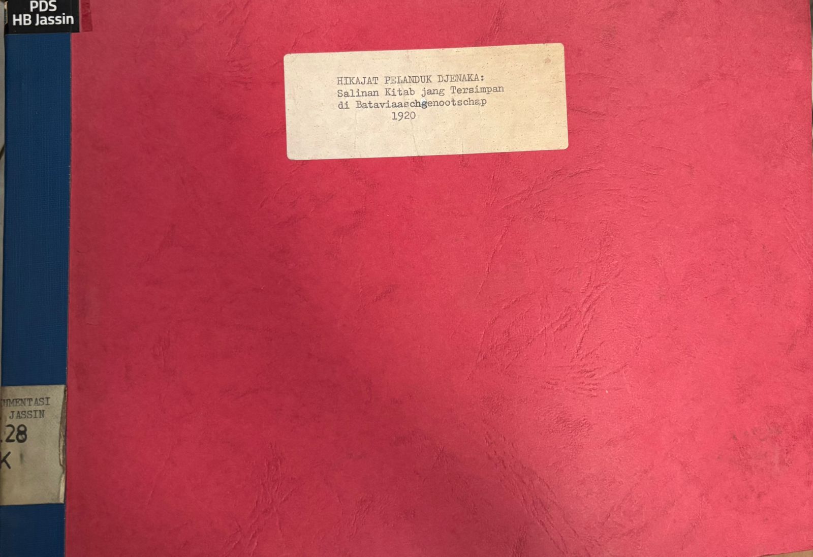 Hikajat Pelanduk Djenaka : Salinan kitab jang tersimpan di Bataviaaschgenootschap 1920