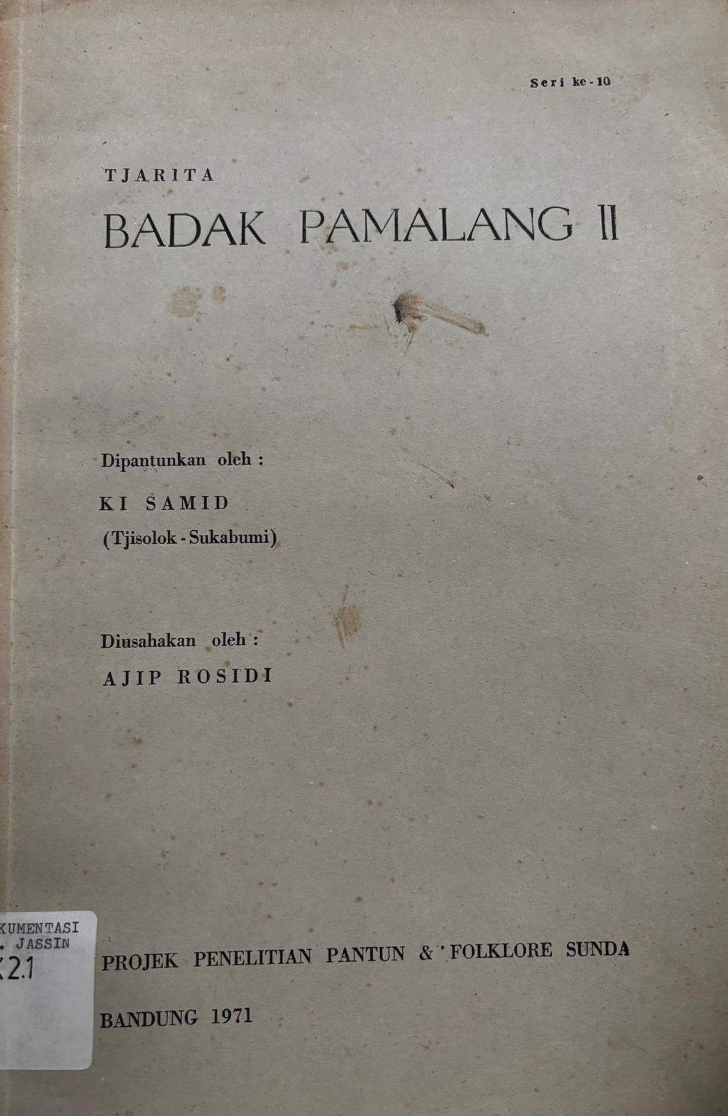 Tjarita Badak Pamalang II