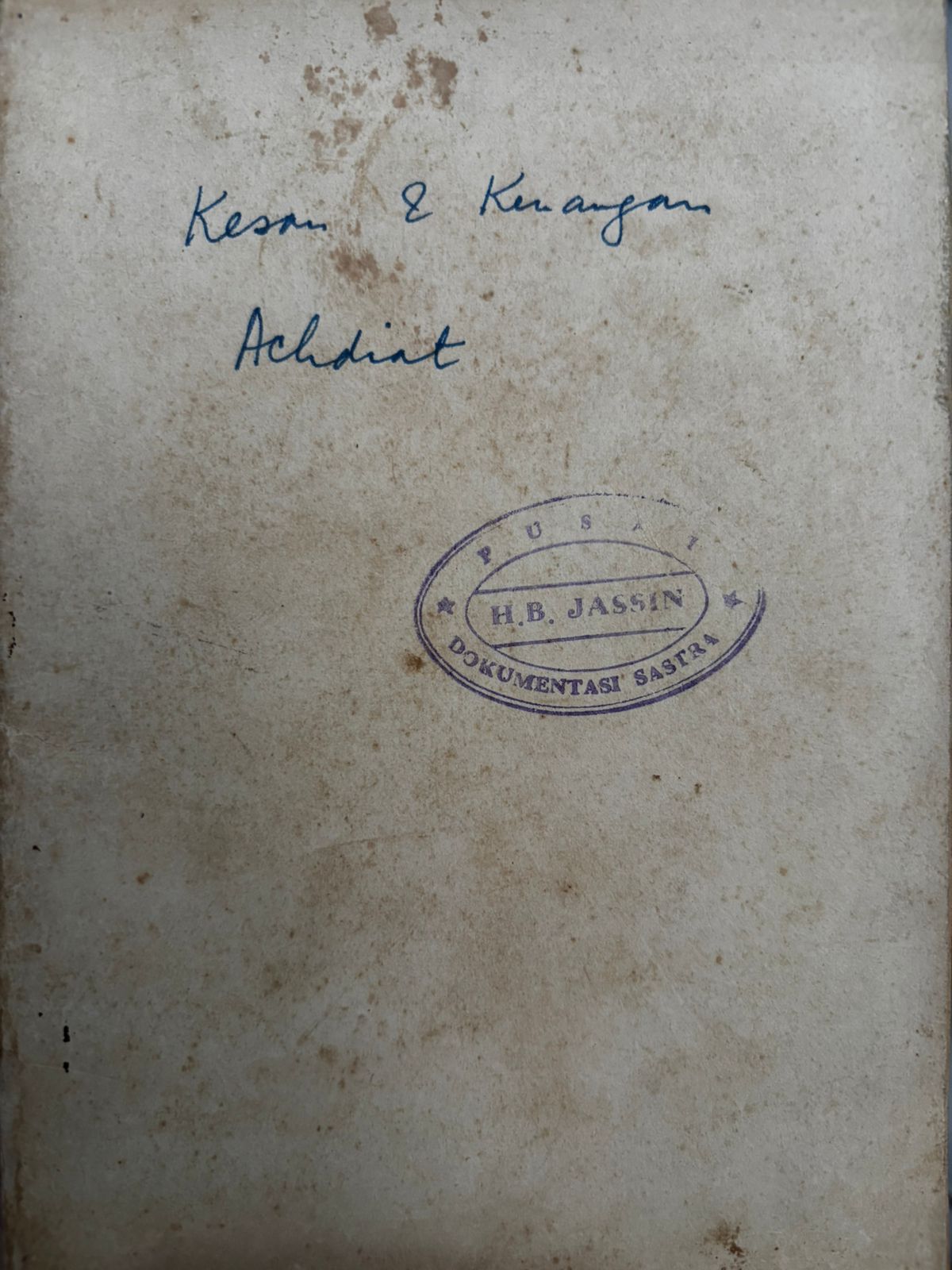 Kesan dan Kenangan