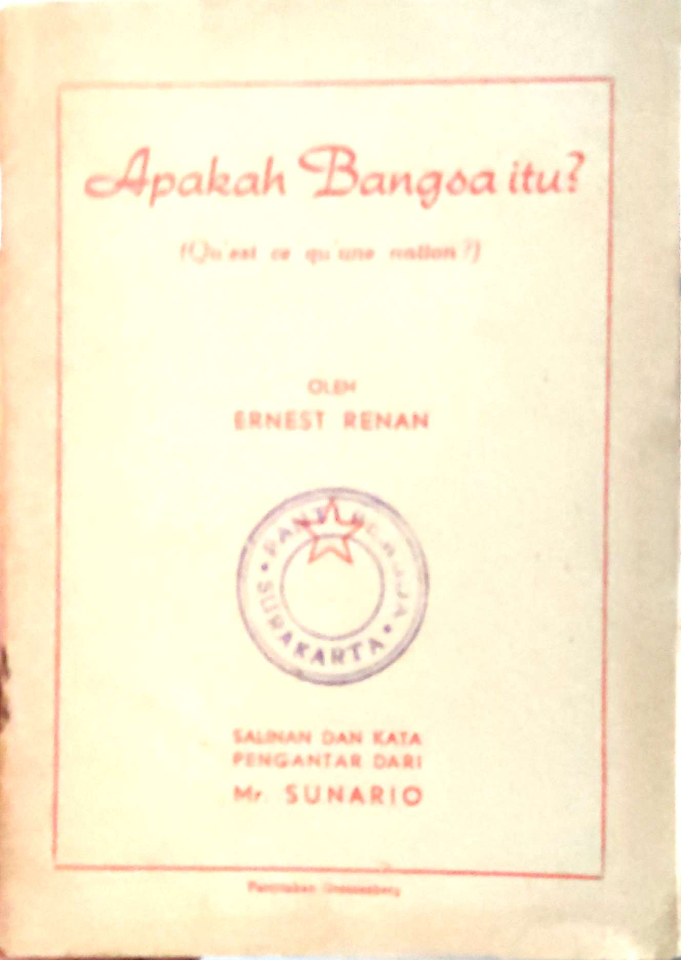 Apakah Bangsa Itu?