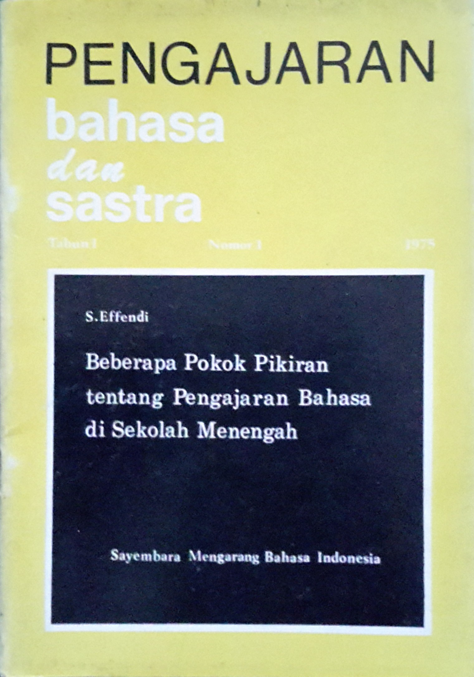 Pengajaran bahasa dan sastra