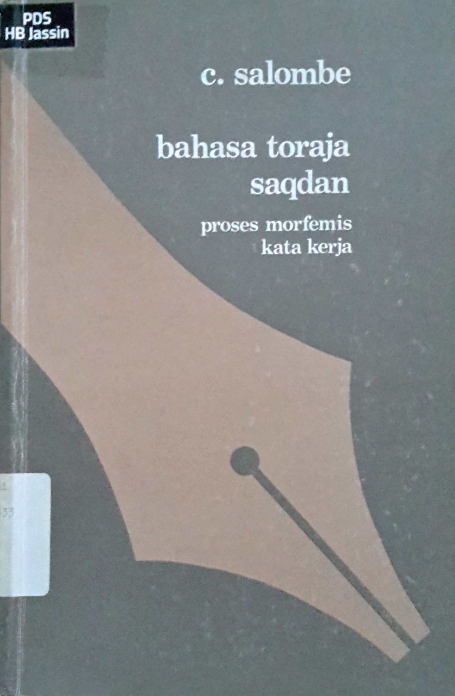 Bahasa toraja saqdam : proses morfemis kata kerja