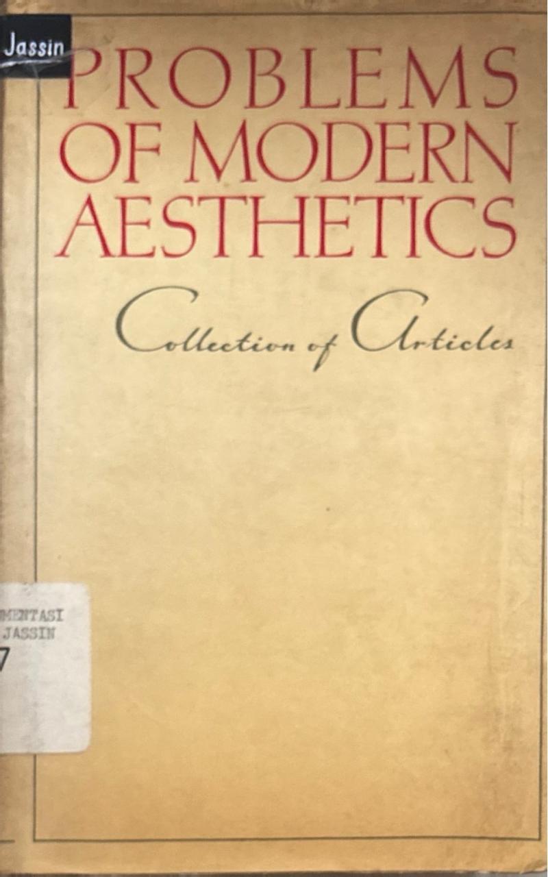 Problems of Modern Aesthetics