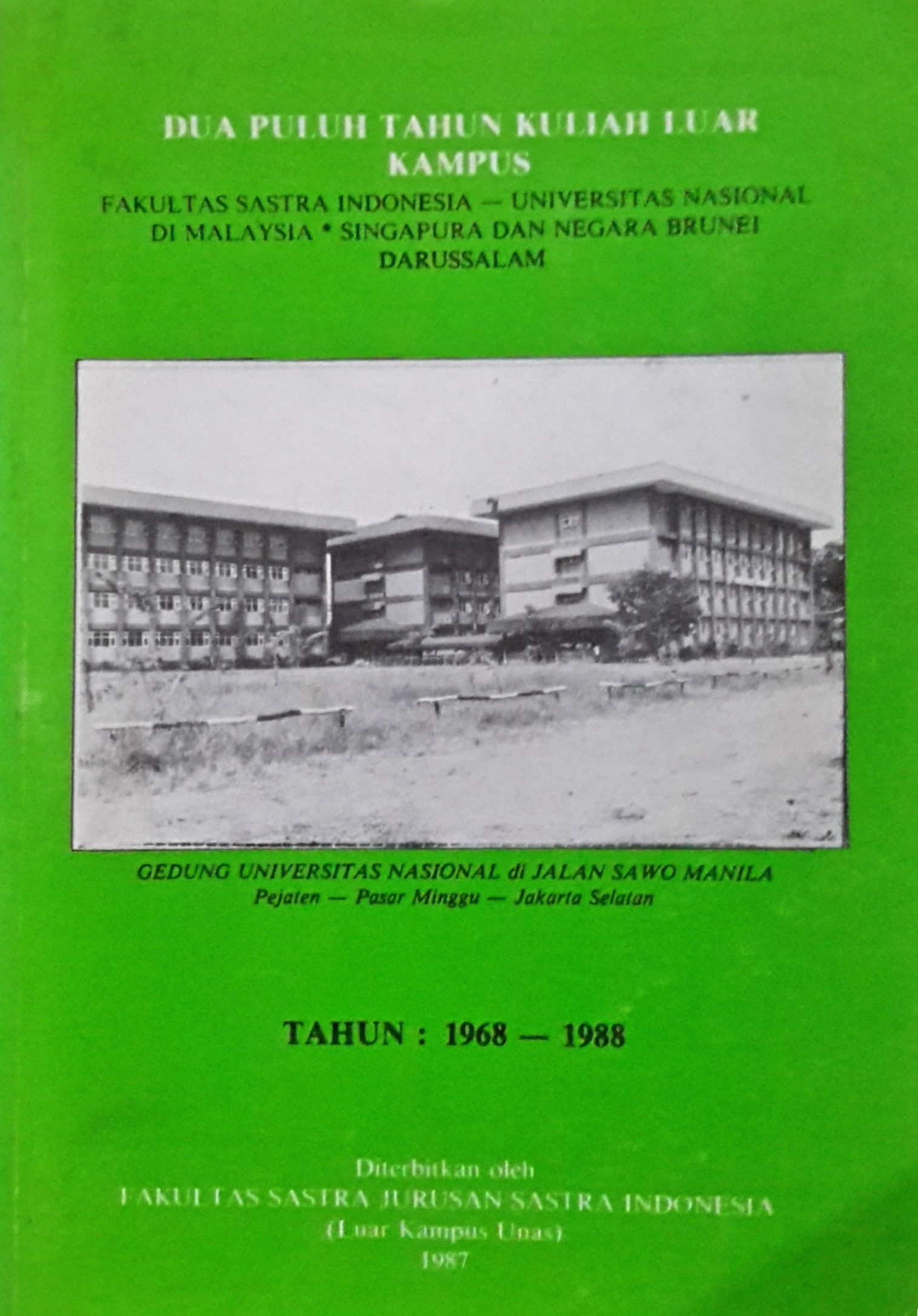 Dua puluh tahun kuliah luar kampus