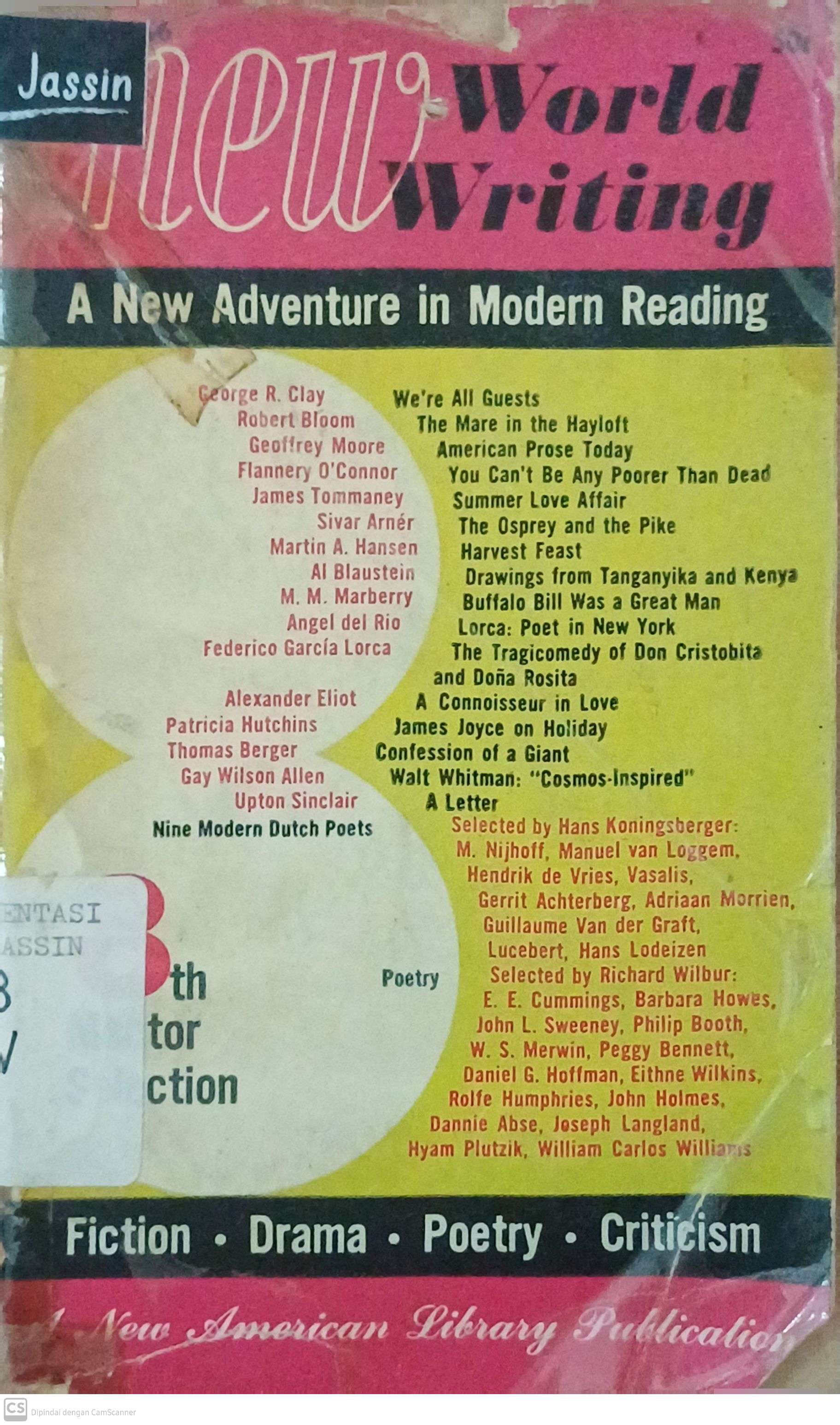 New World Writing : A New Adventure in Modern Reading