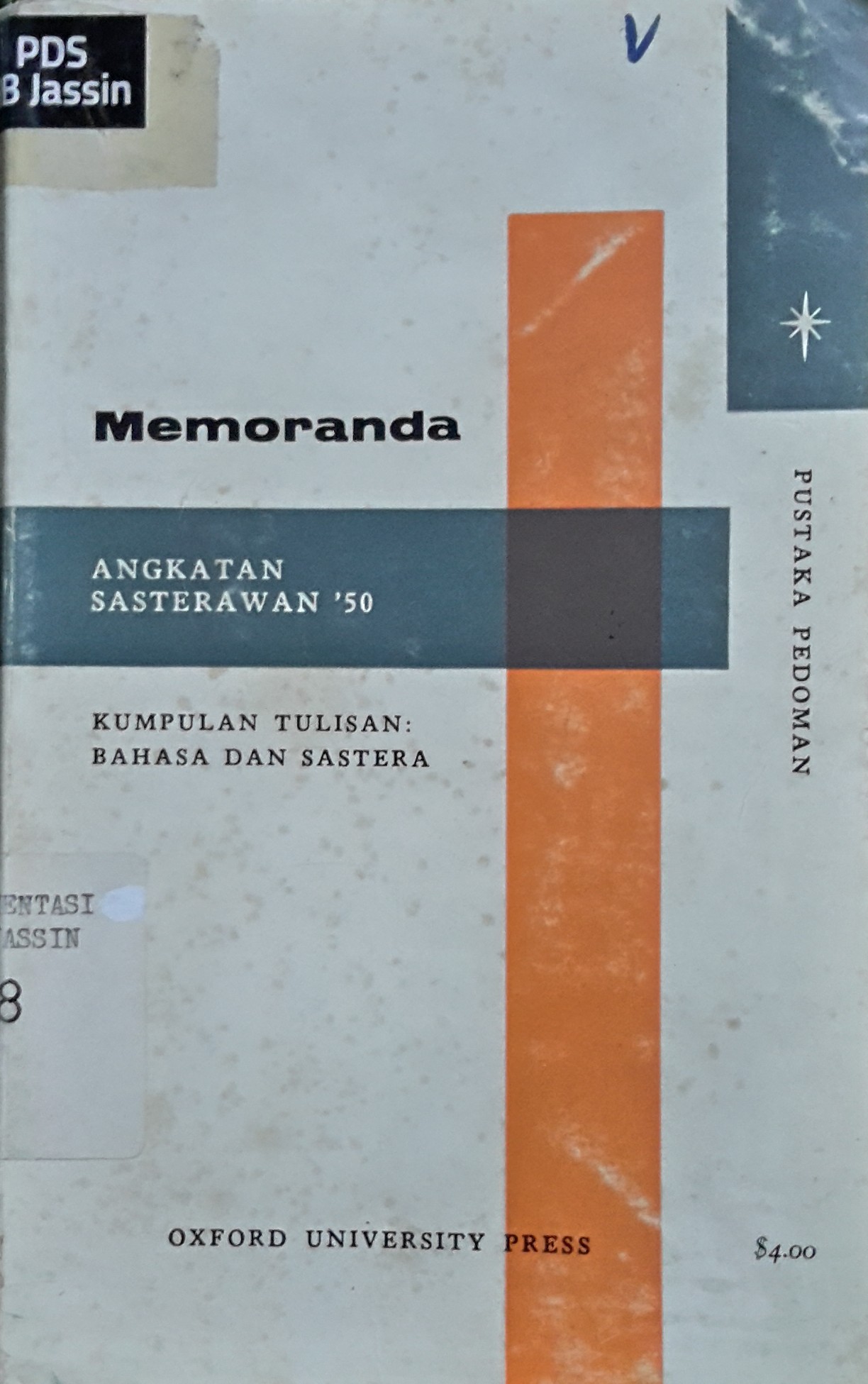 Memoranda : angkatan sastrawan '50