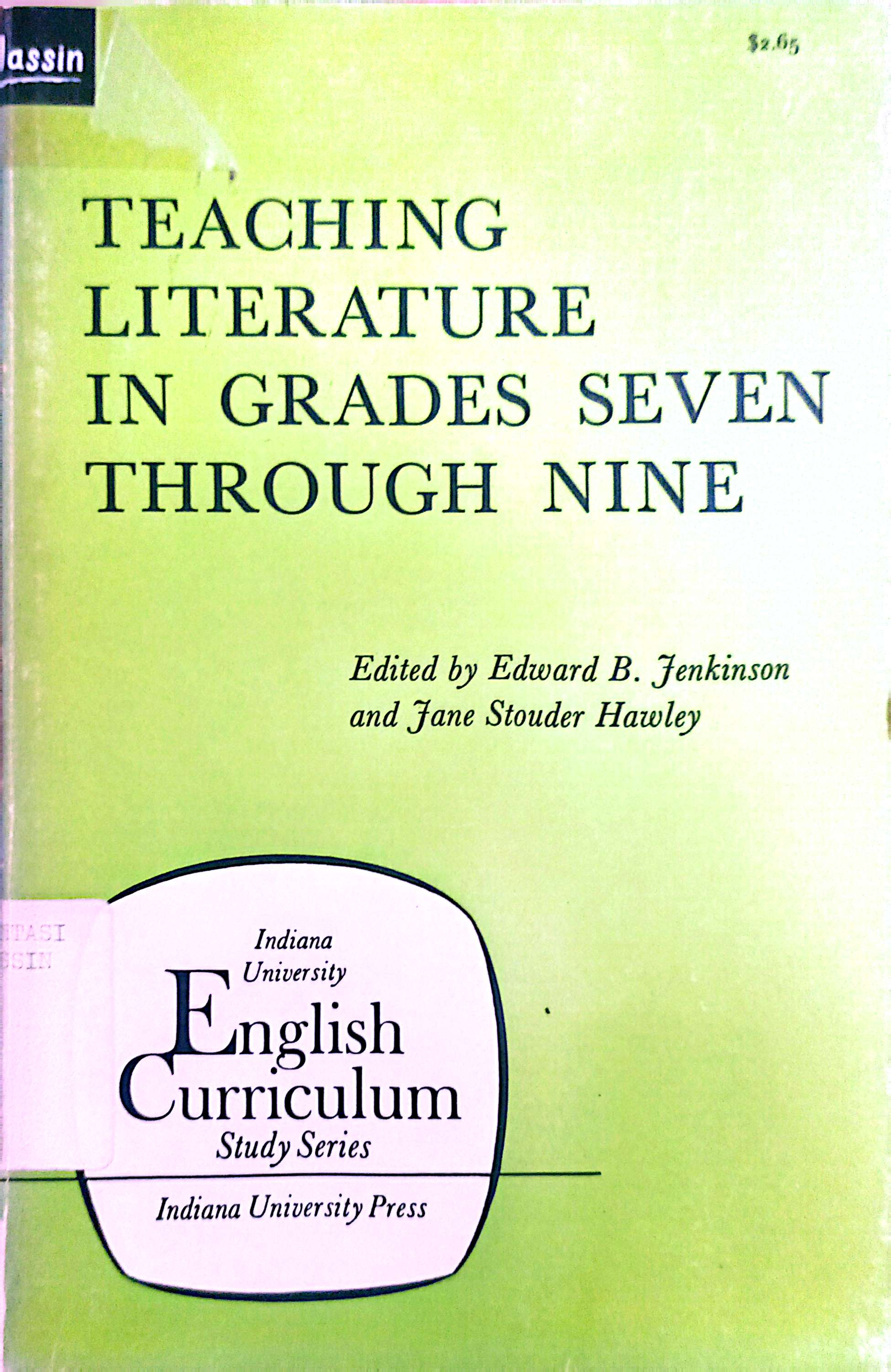 Teaching Literature In Grades Seven Through Nine