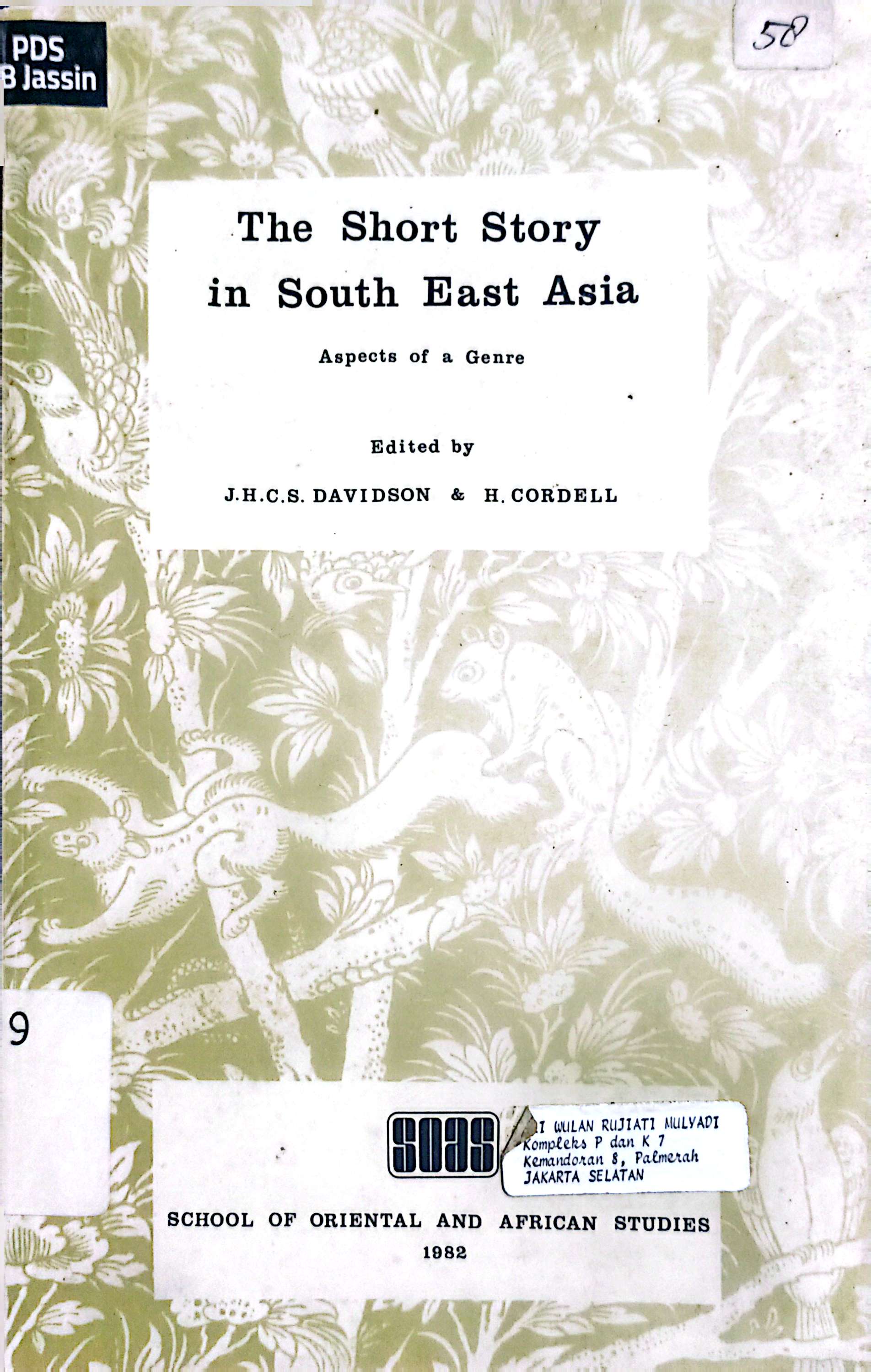 The Short Story in South East Asia : Aspects of a Genre