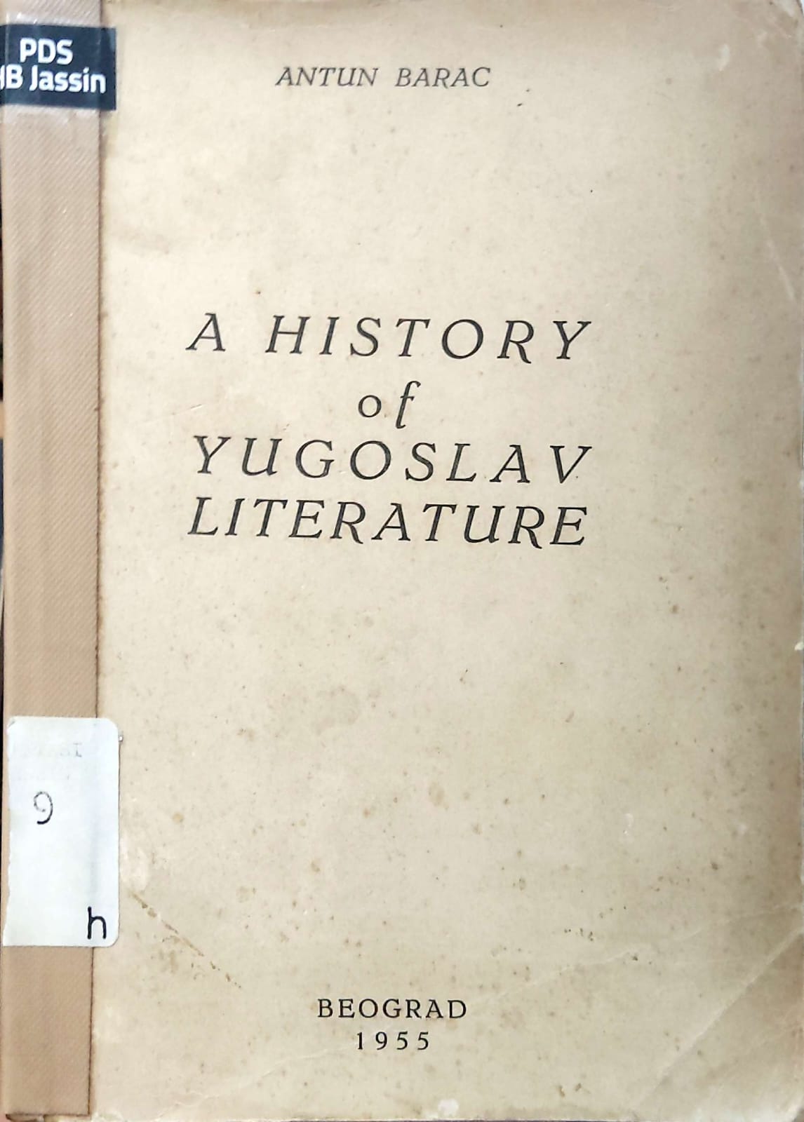 A History of Yugoslav Literature