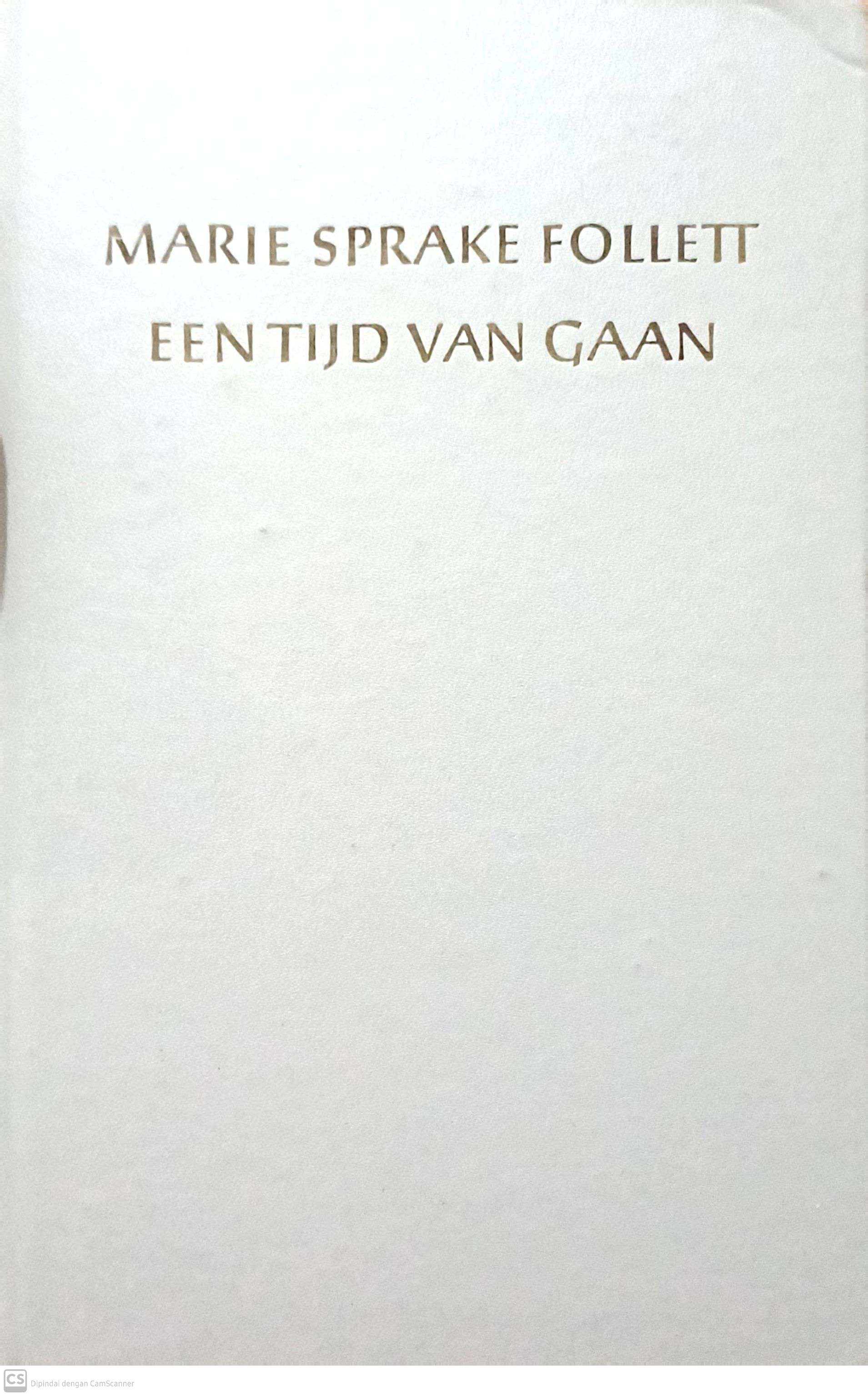 Een tijd van gaan