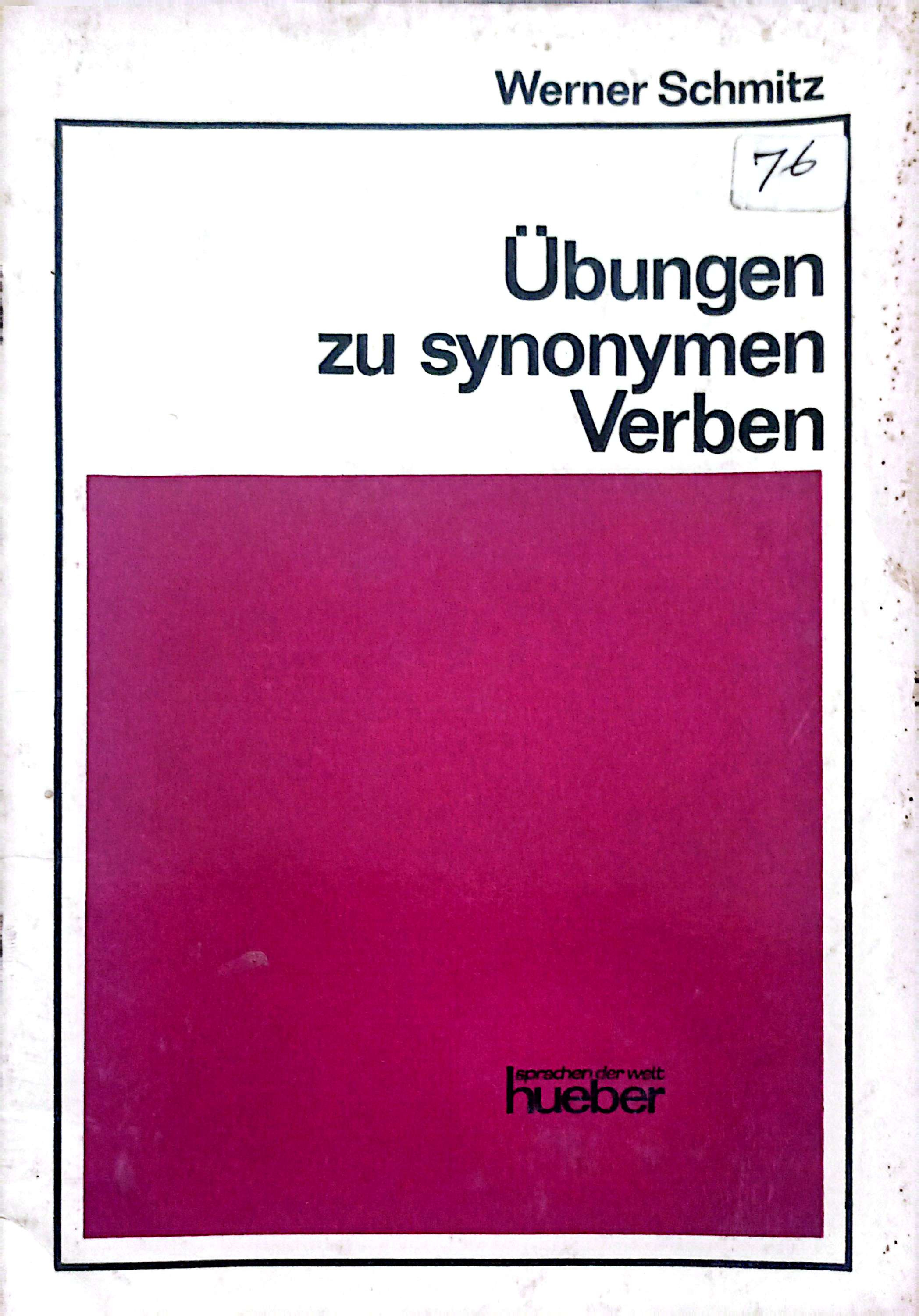 Ubungen zu Synonymen Verben