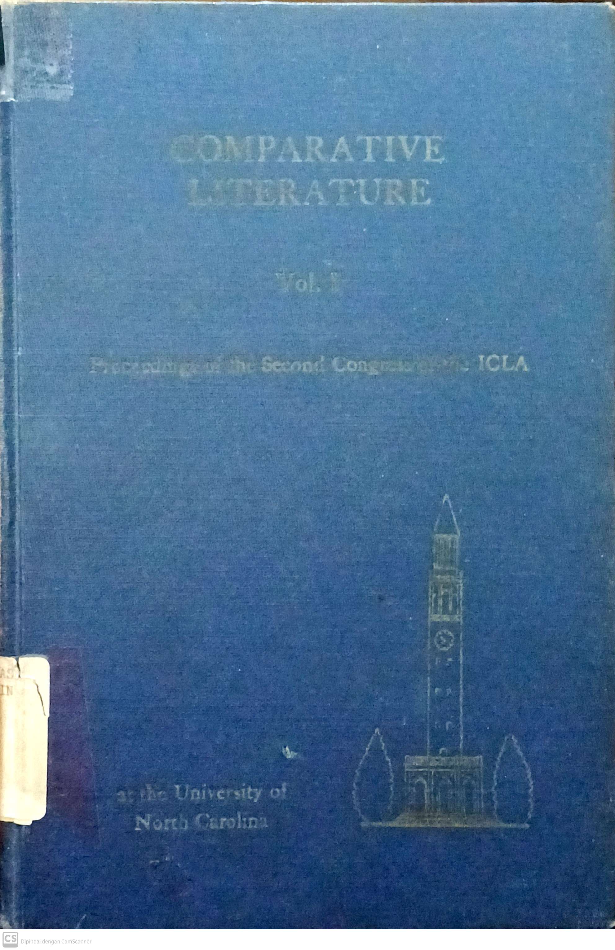 Comparative Literature : Vol 1