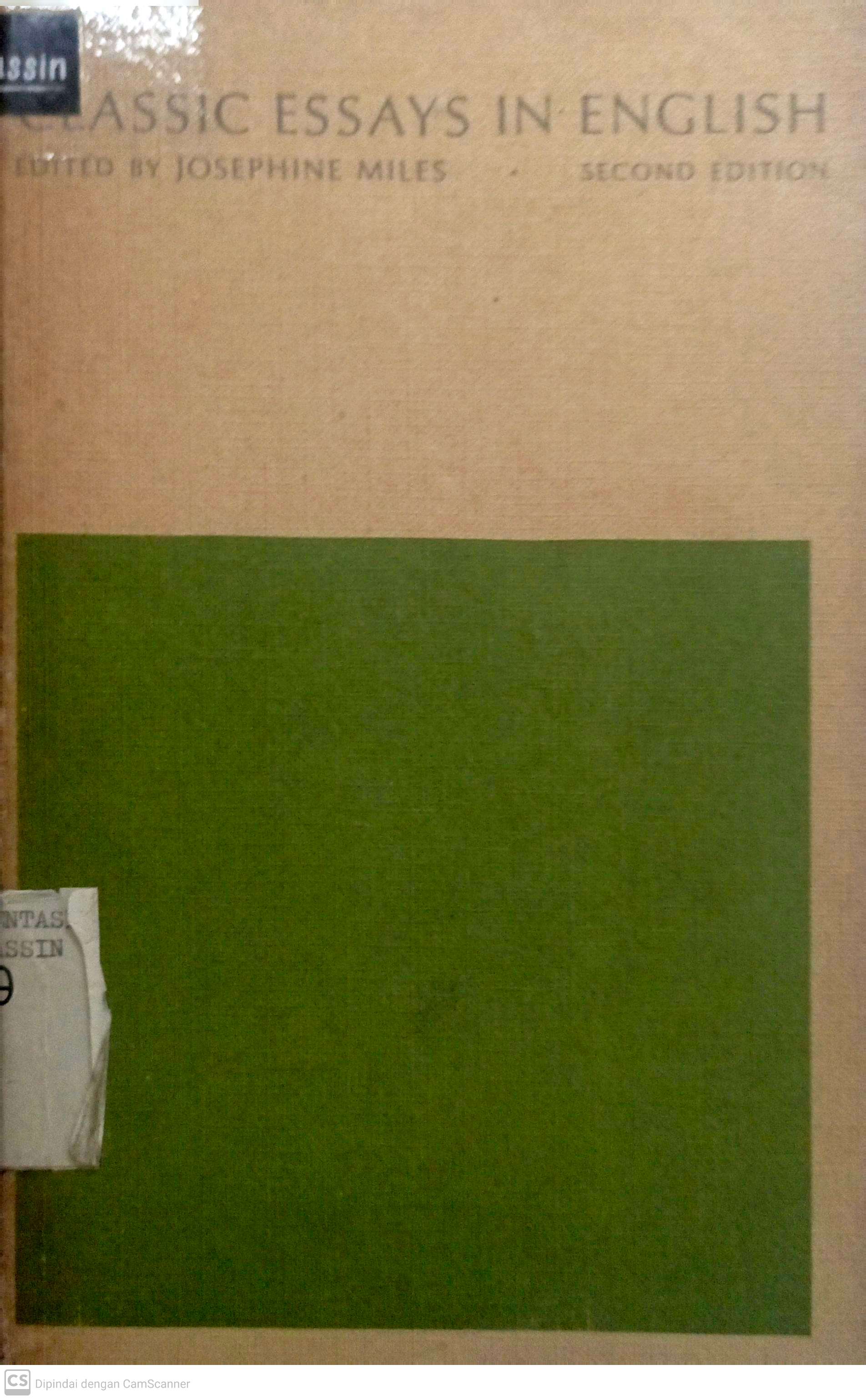 Classic Essays in English : Second Edition