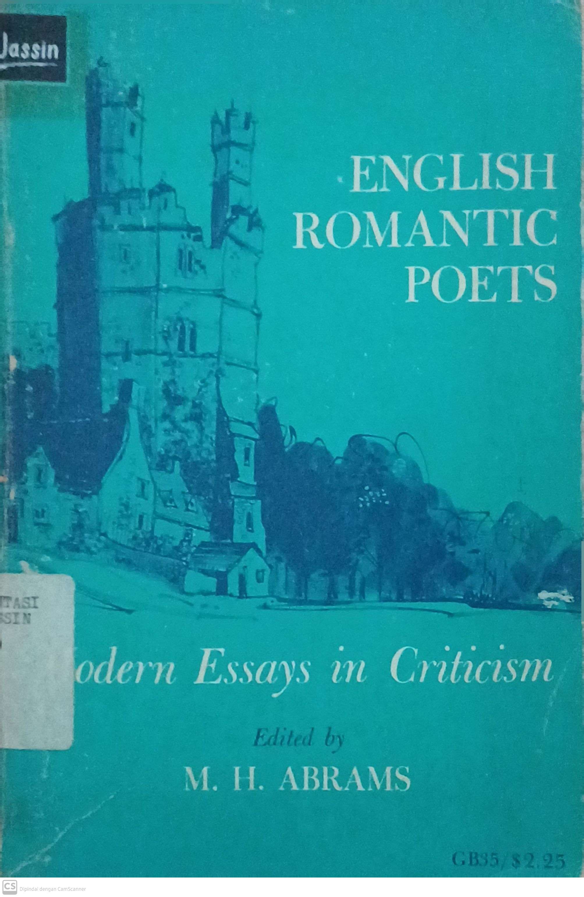 English Romantic Poets : modern essays in criticism