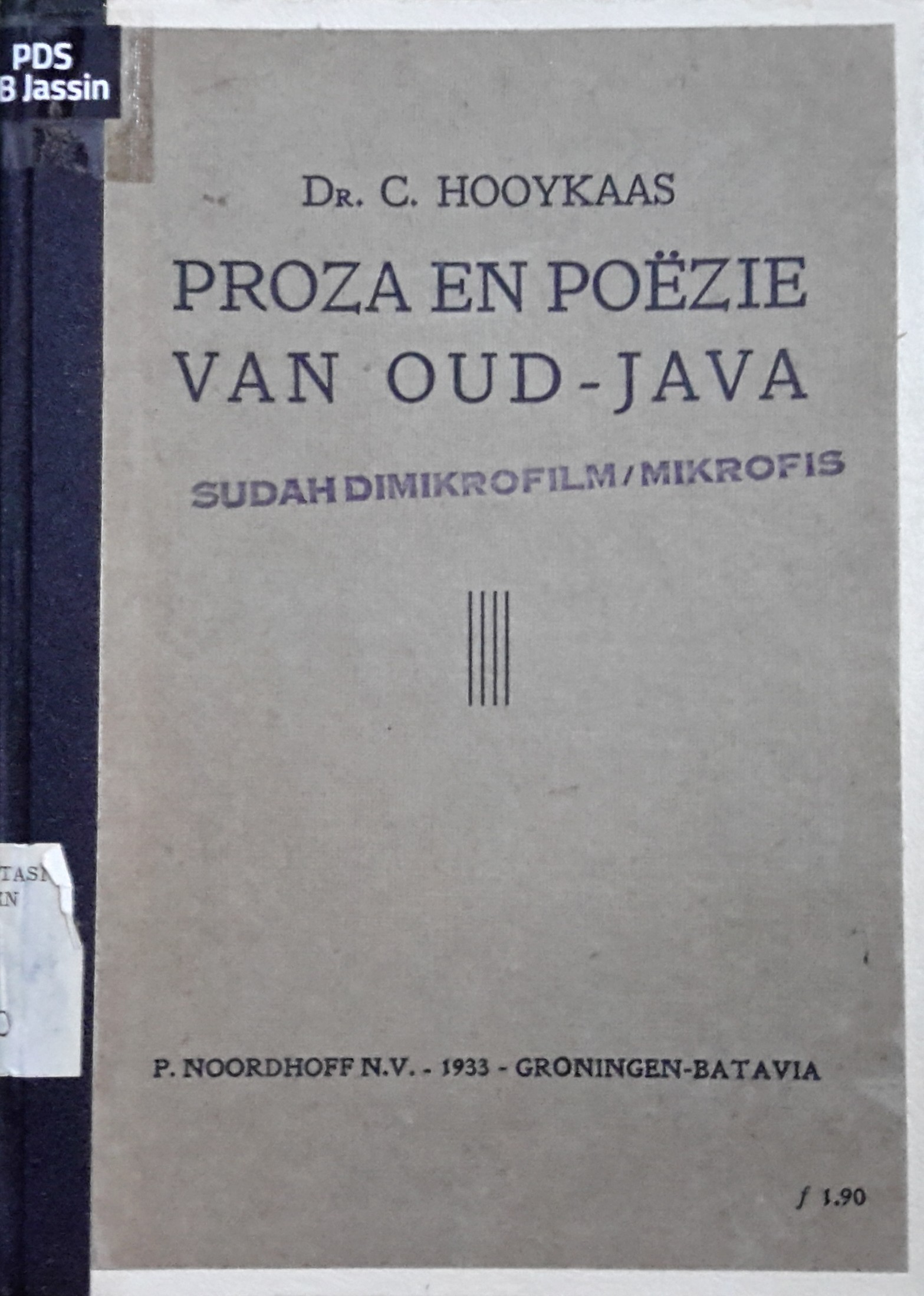 Proza En Poëzie Van Oud - Java