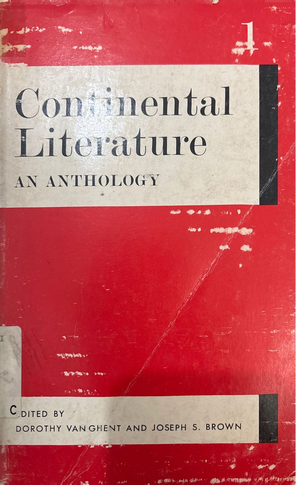 Continental Literature An Anthology : Volume 1
