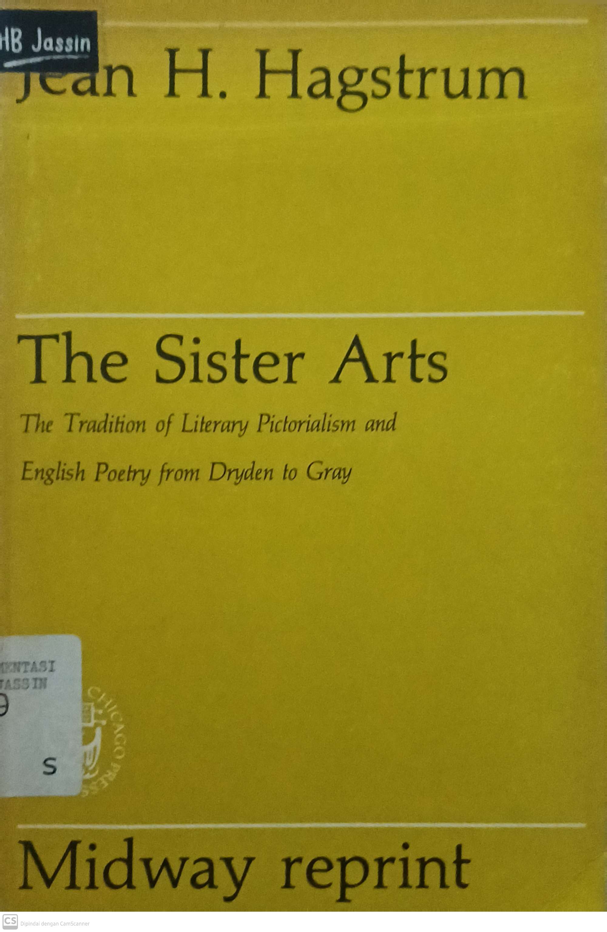 The sister arts : the tradition of literary pictorialis and english poetry from dryden to gray