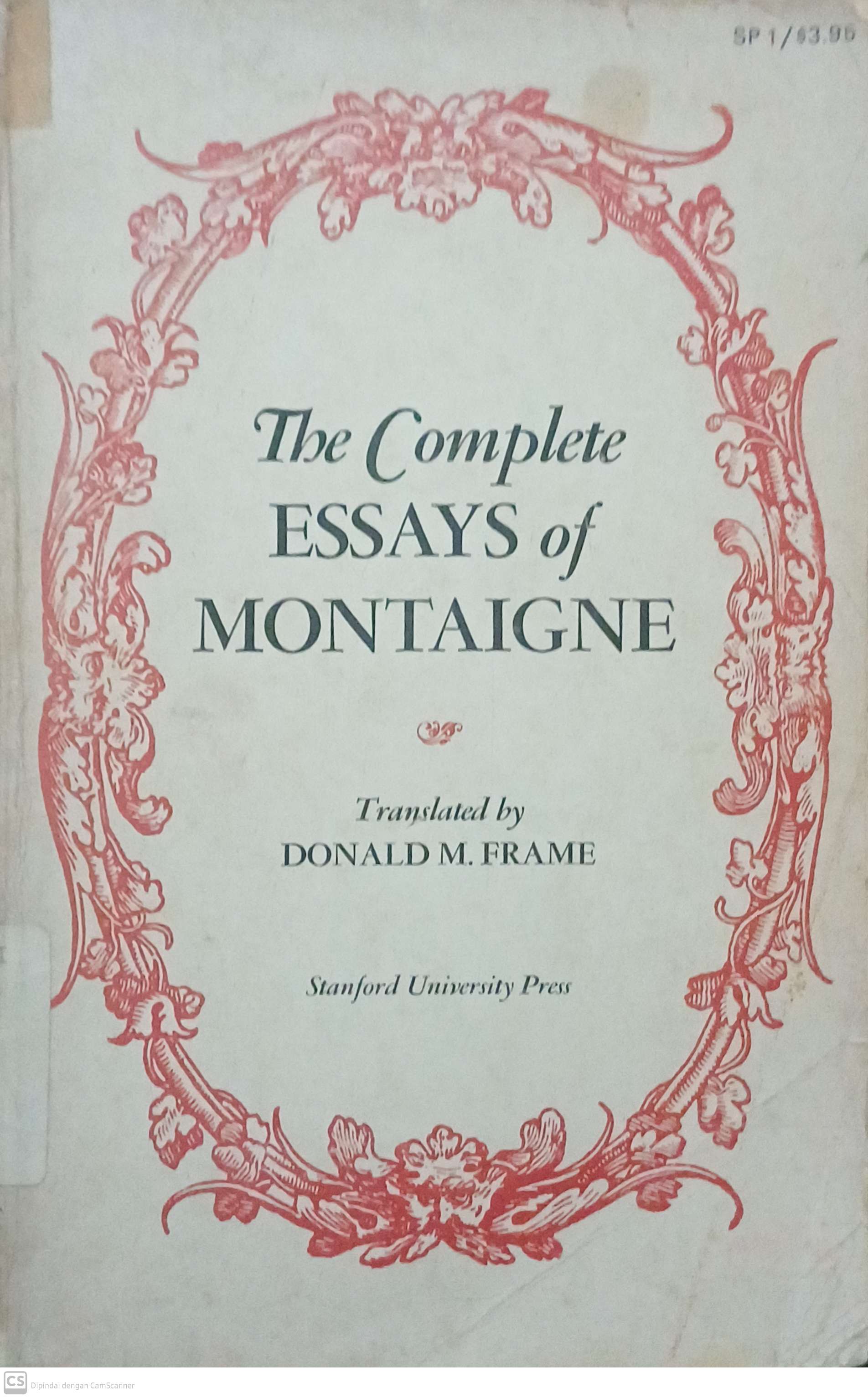 The Complete Essays of Montaigne