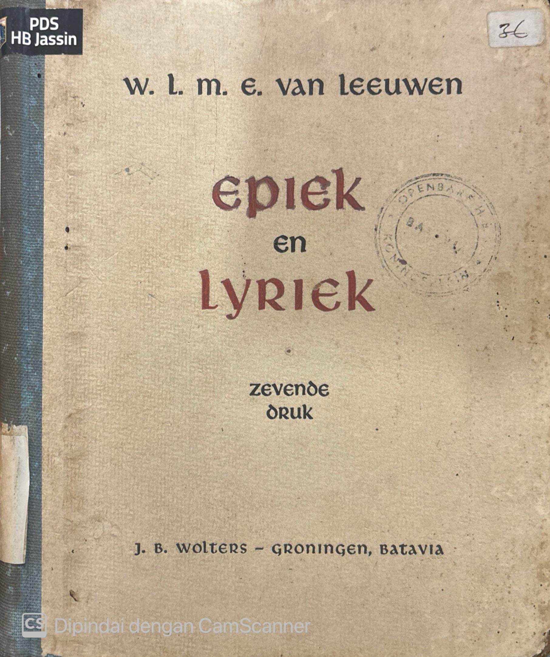 Epiek en Lyriek