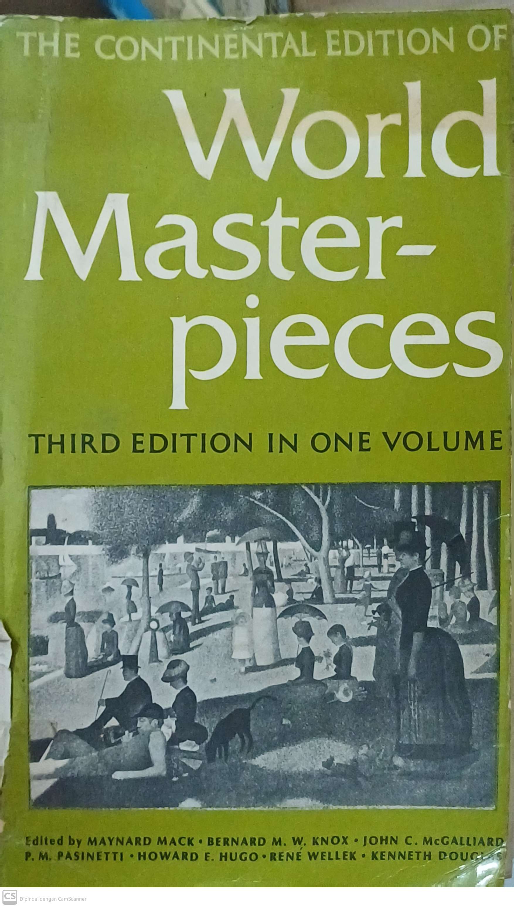 The continental edition of world masterpieces : third edition in one volume