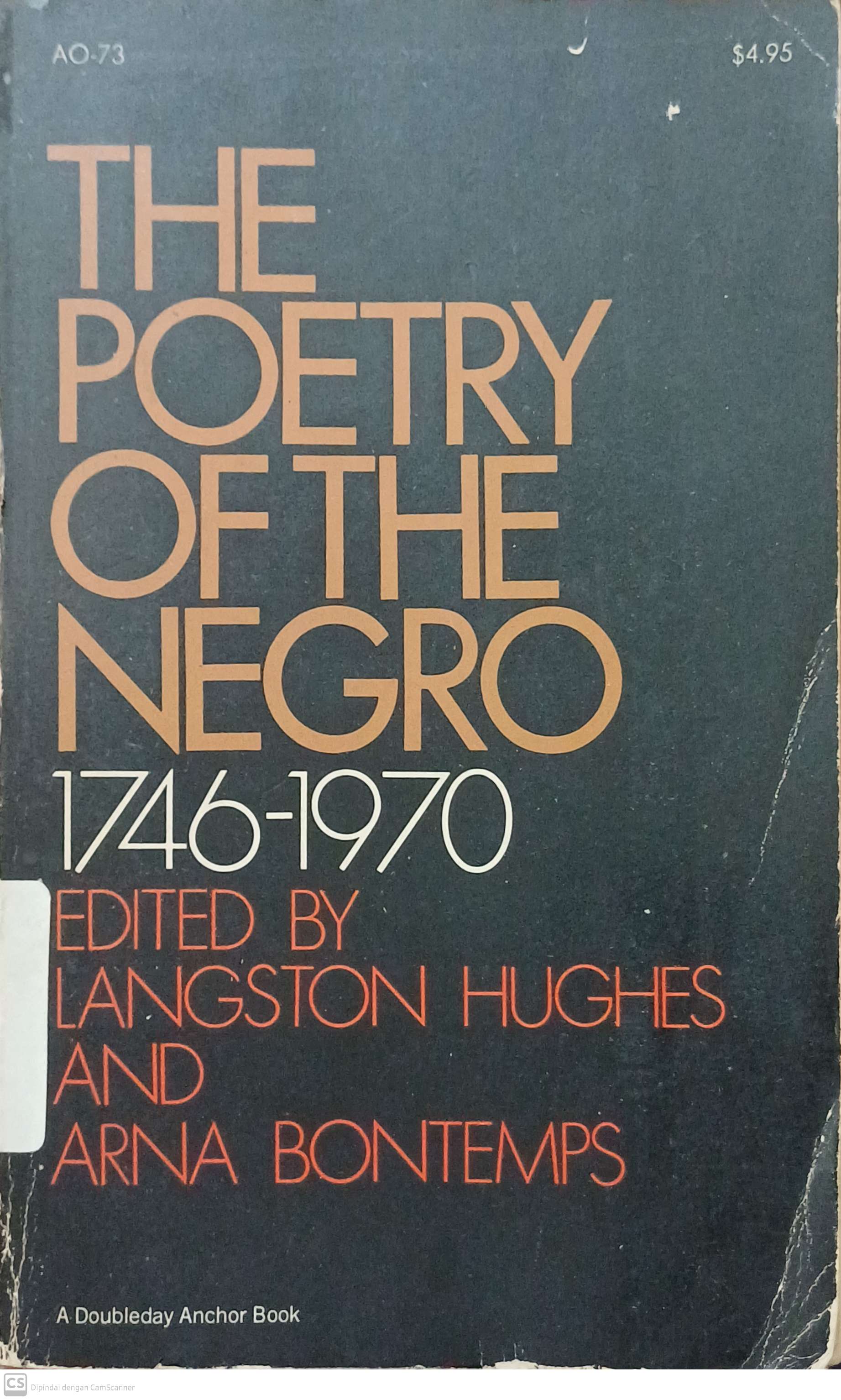 The poetry of the negro 1746-1970