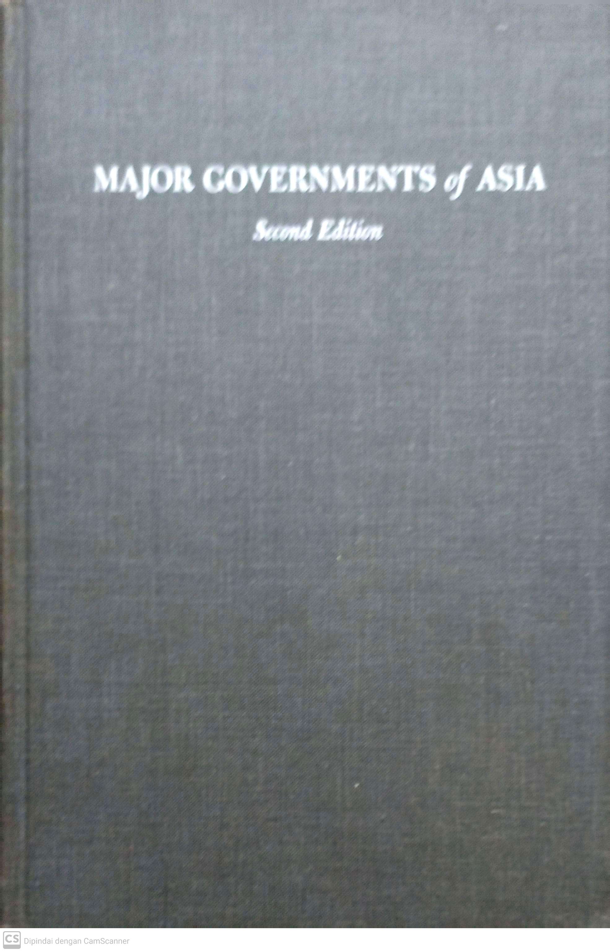 Major goverments of Asia : second edition