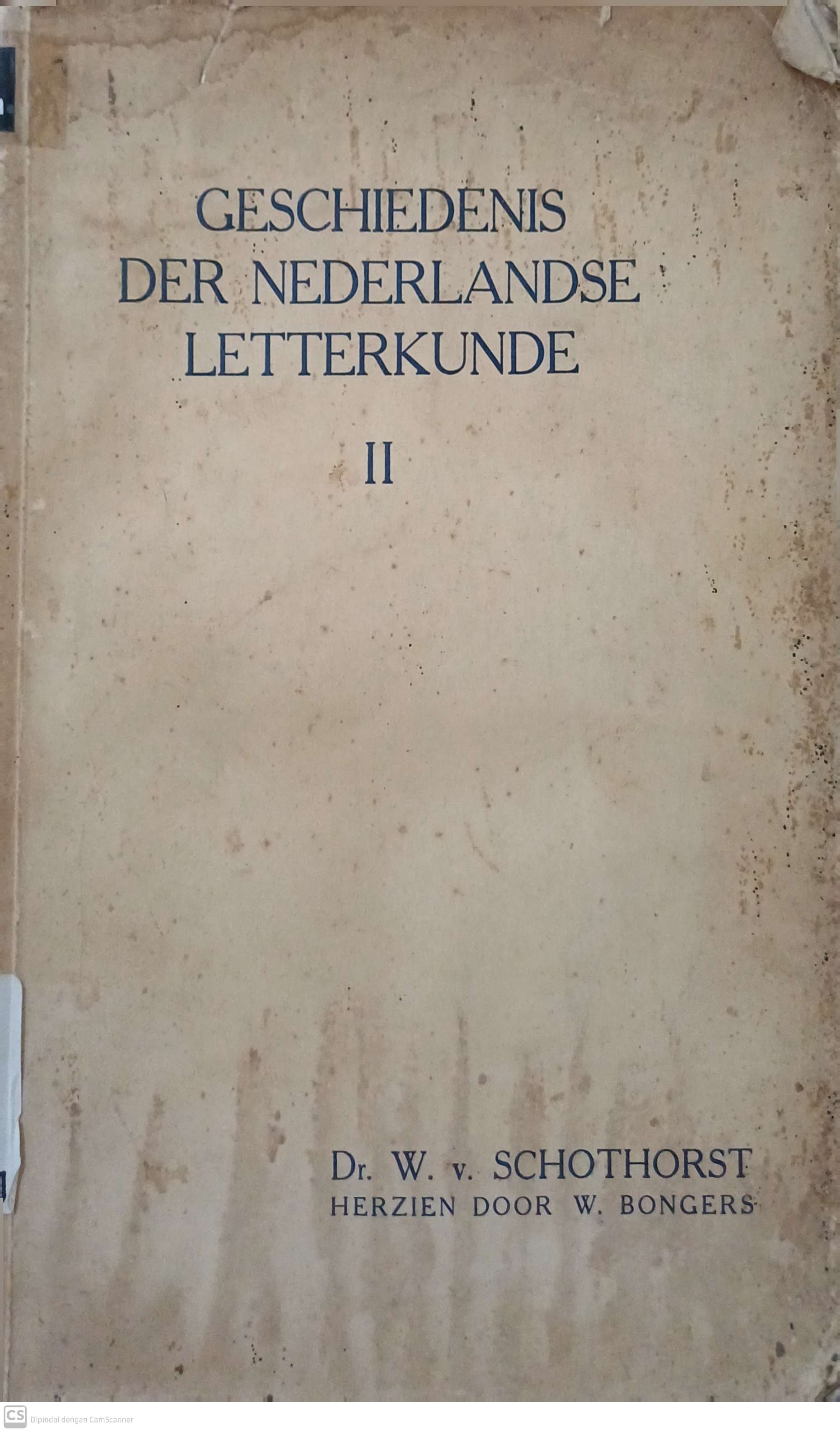 Geschiedenis der nederlandse letterkunde II