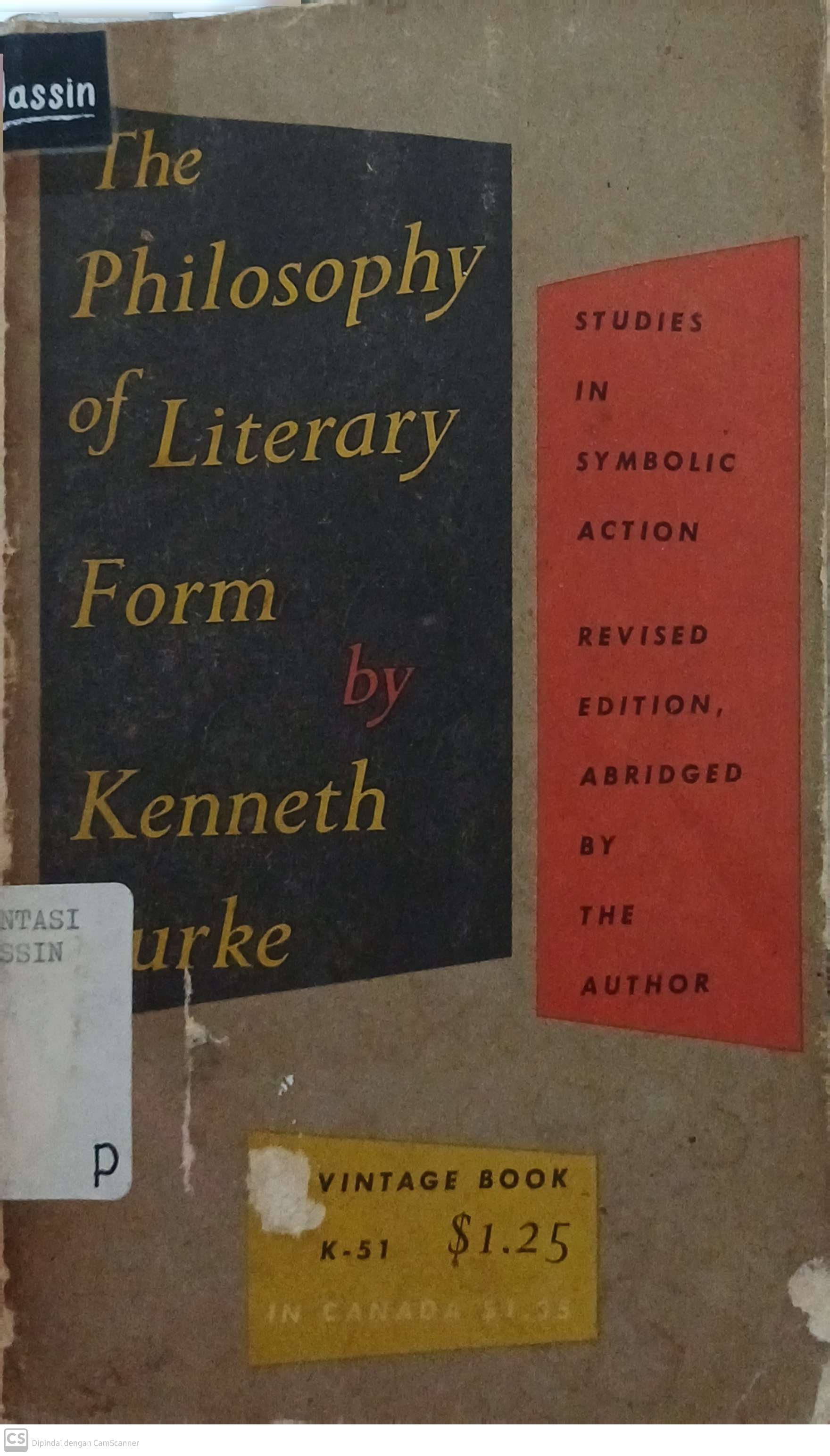 The philosophy of literary form