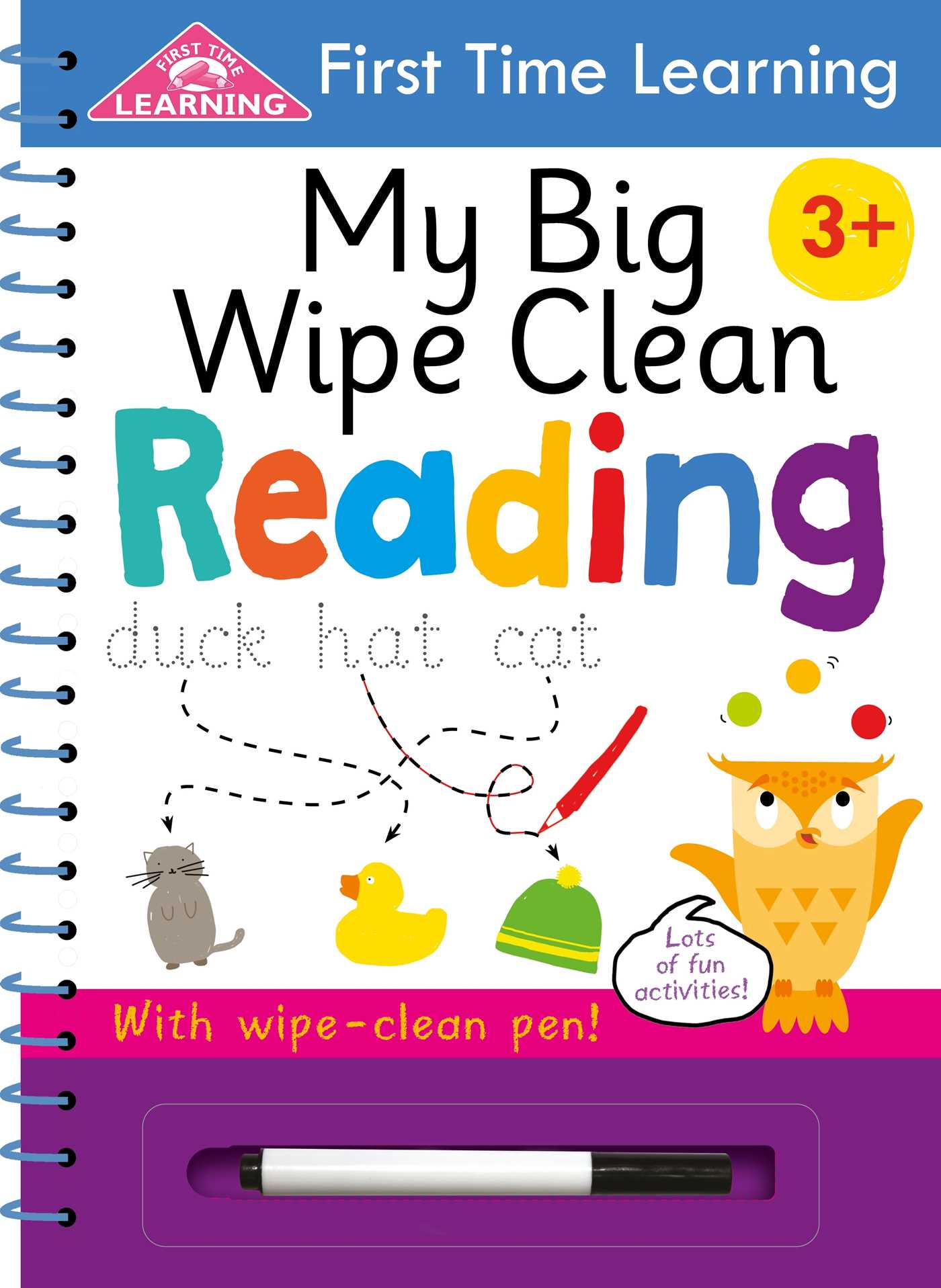 First time learning my big wipe clean reading
