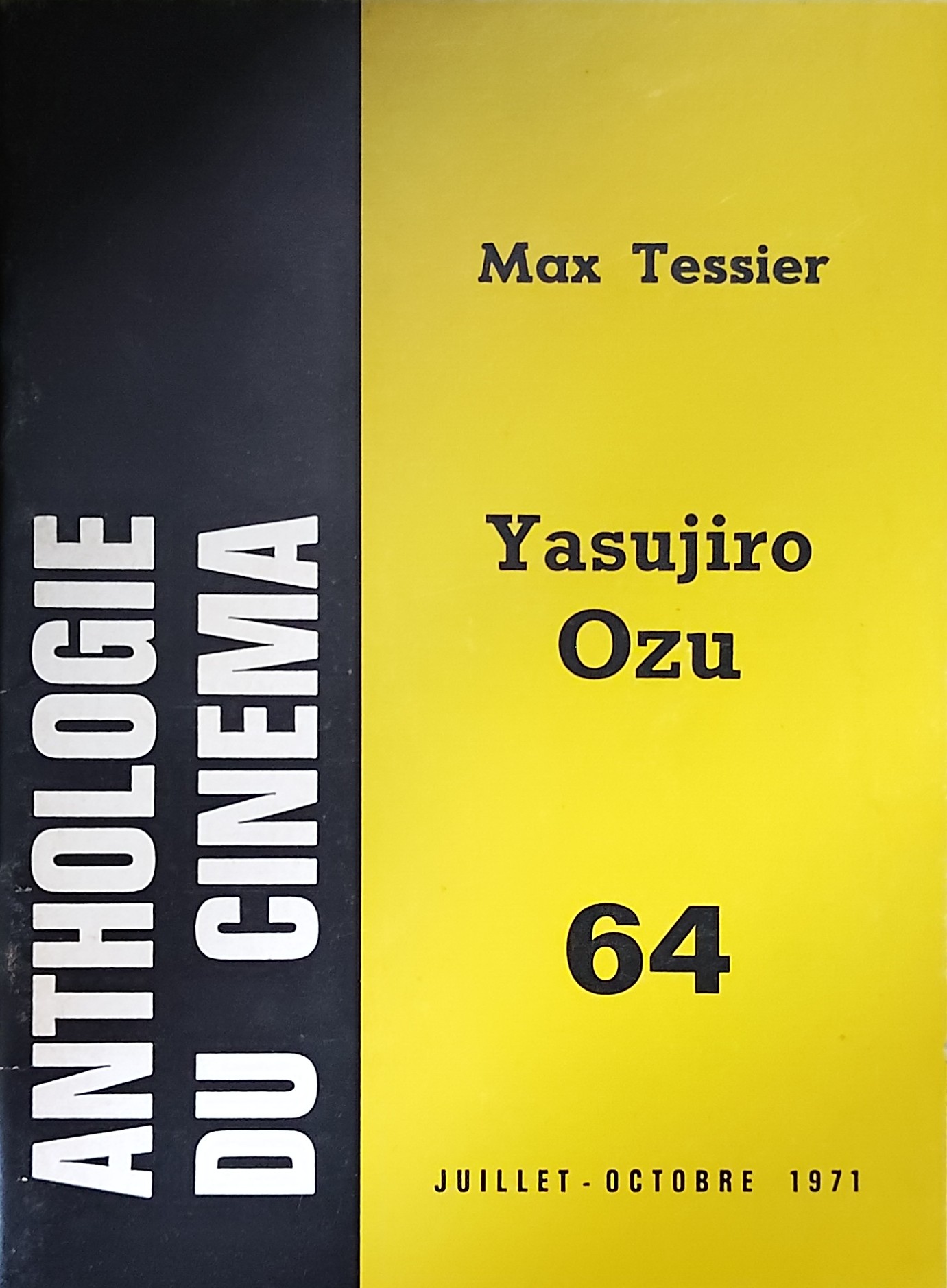 Anthologie du cinema : Yasujiro Ozu