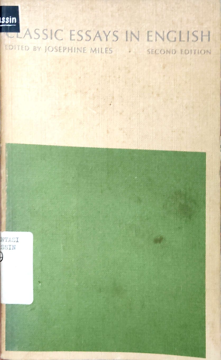 Classics Essays In English : Second Edition