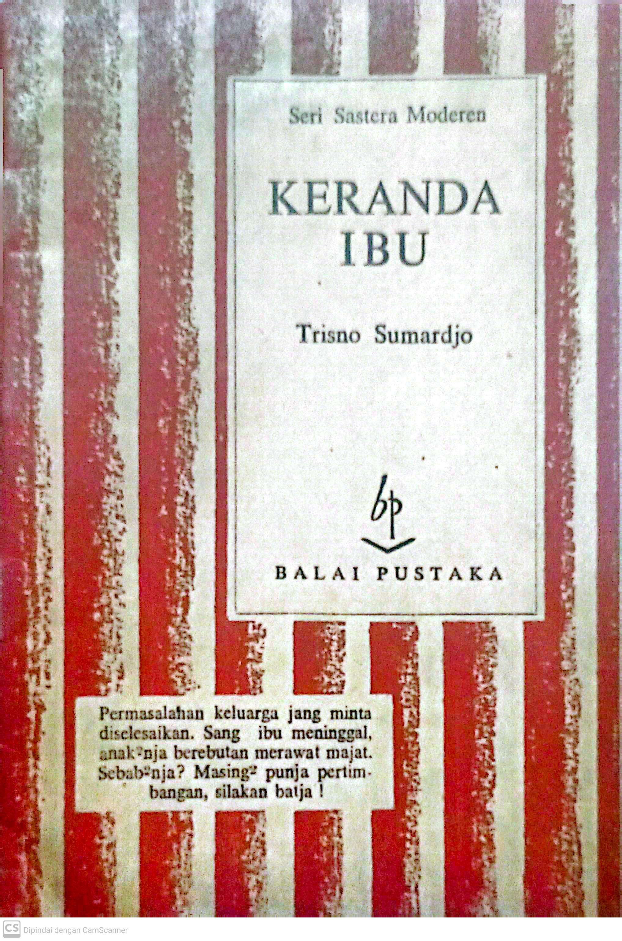 Keranda Ibu : seri sastera modern
