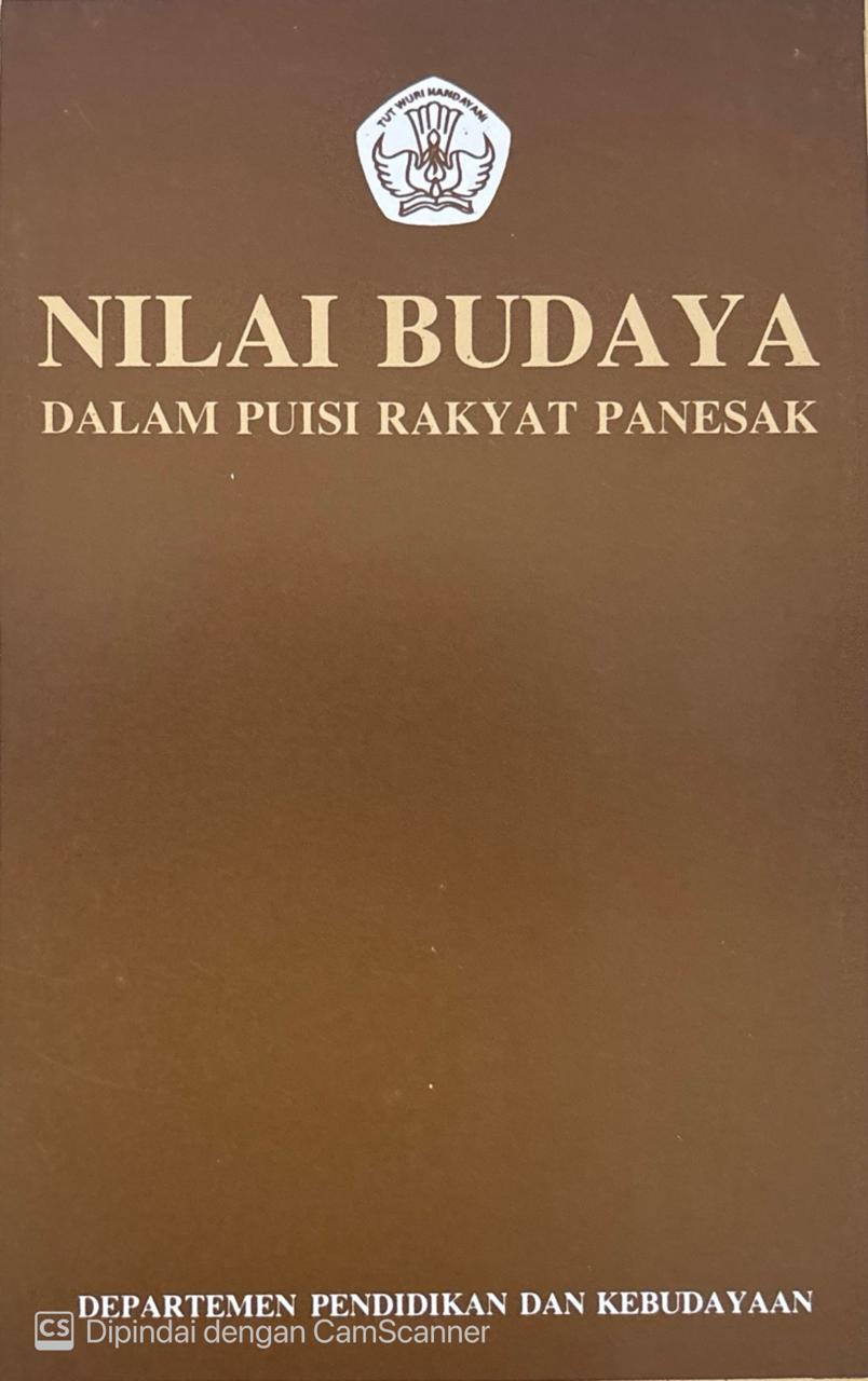 Nilai Budaya dalam puisi rakyat Panesak