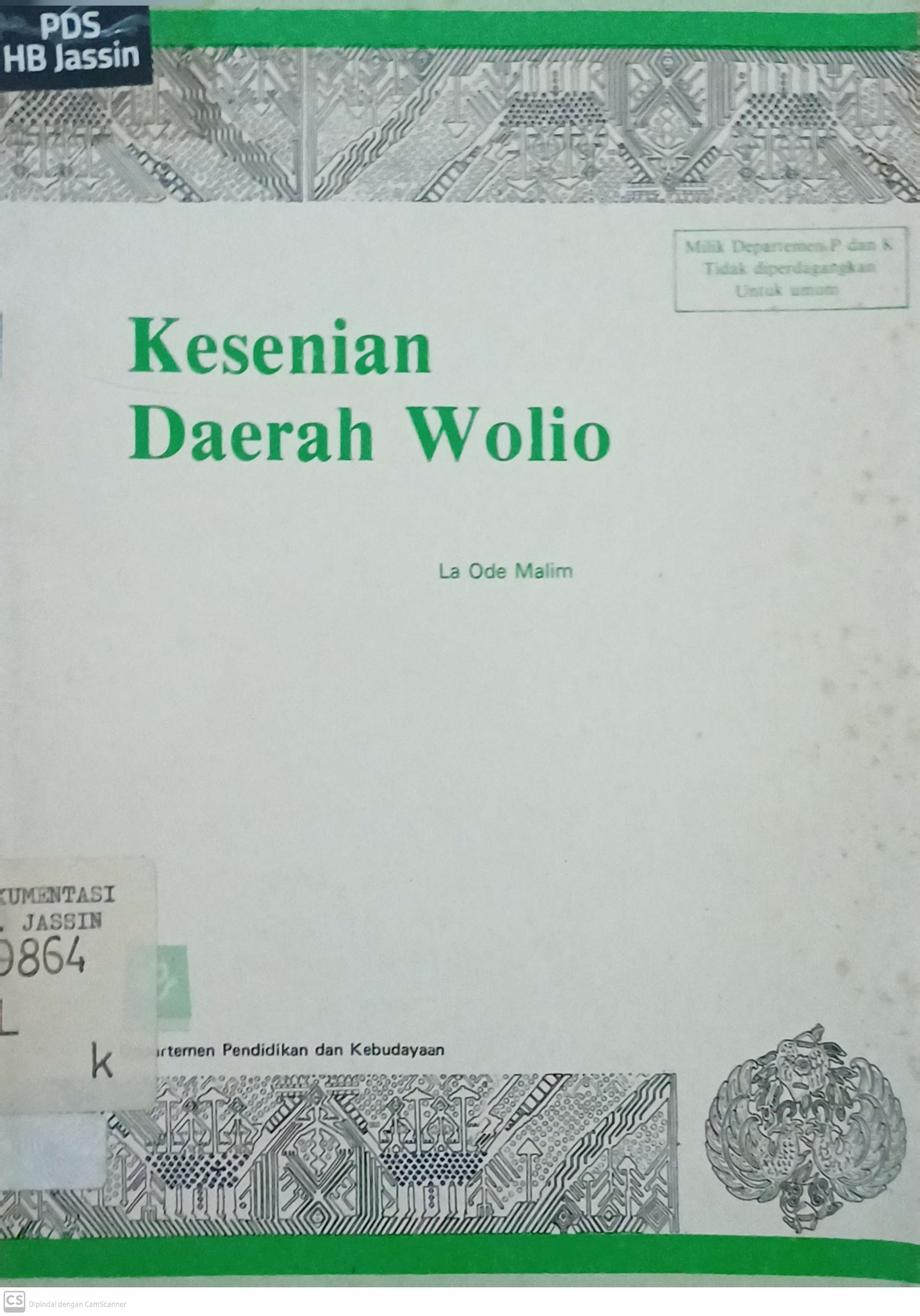 Kesenian daerah wolio