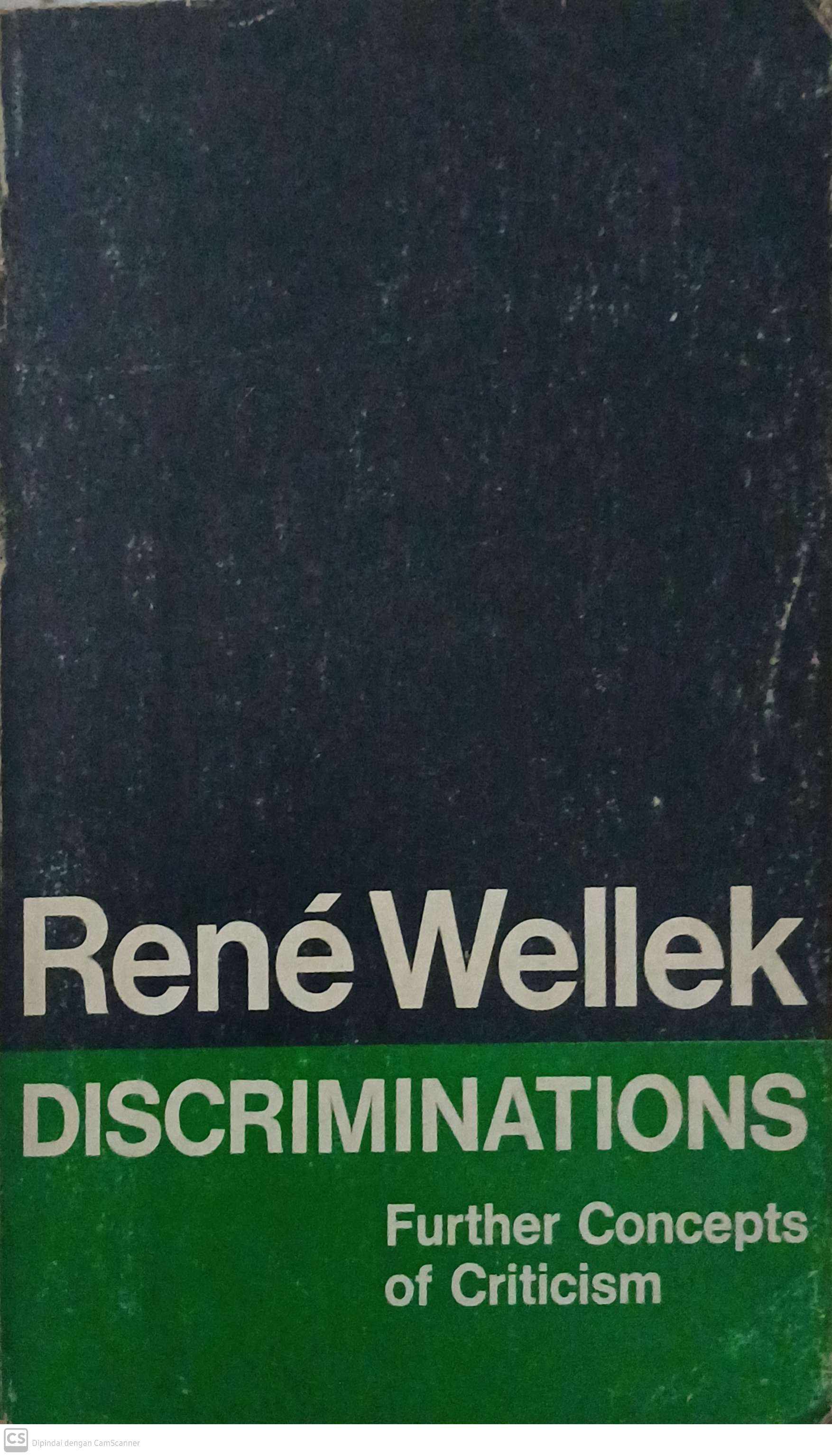 Discriminations : further concepts of criticism