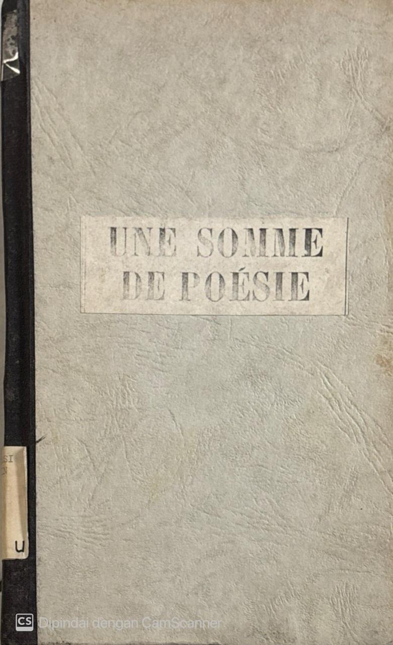 Une somme de poesie