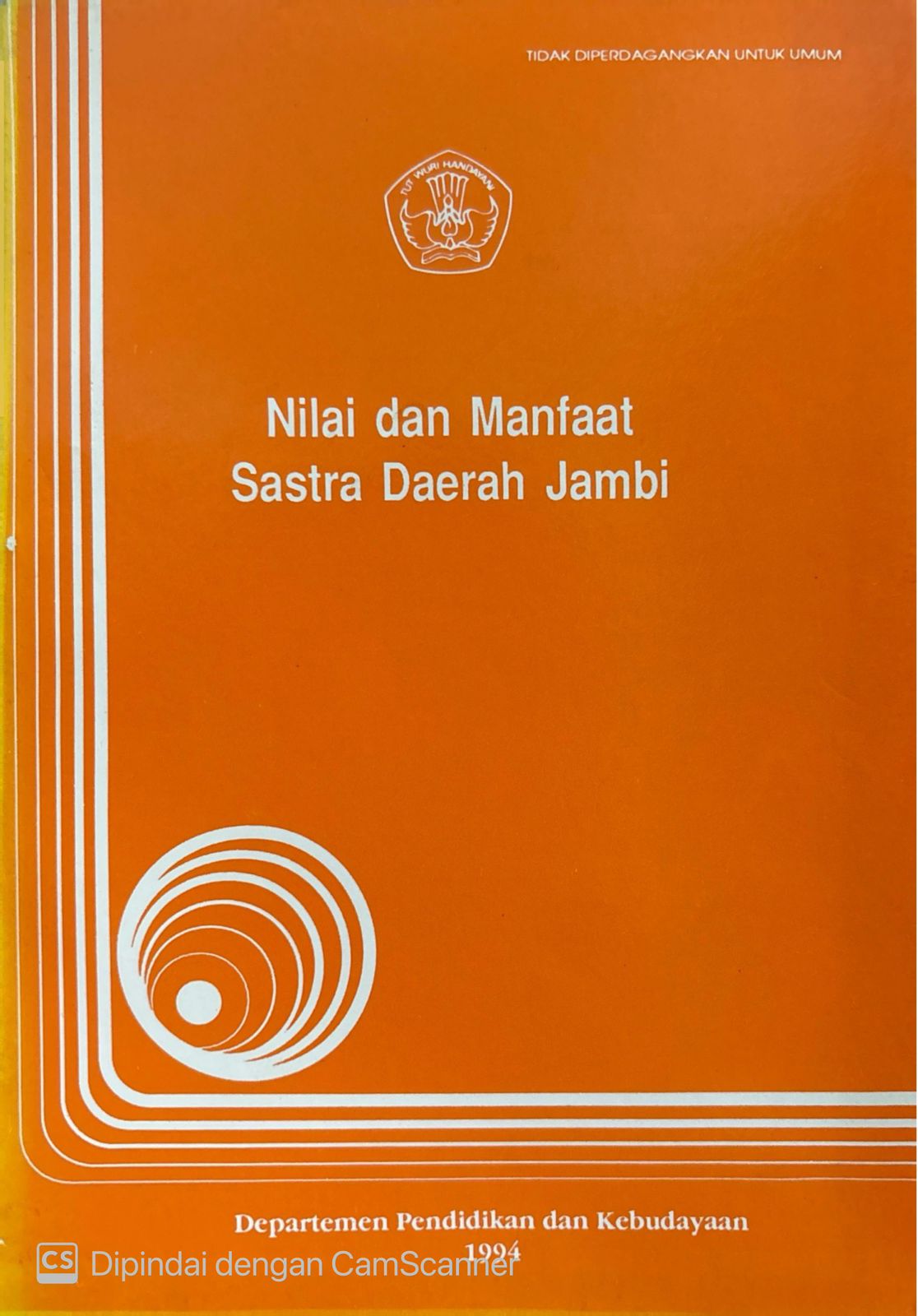 Nilai dan manfaat sastra daerah Jambi