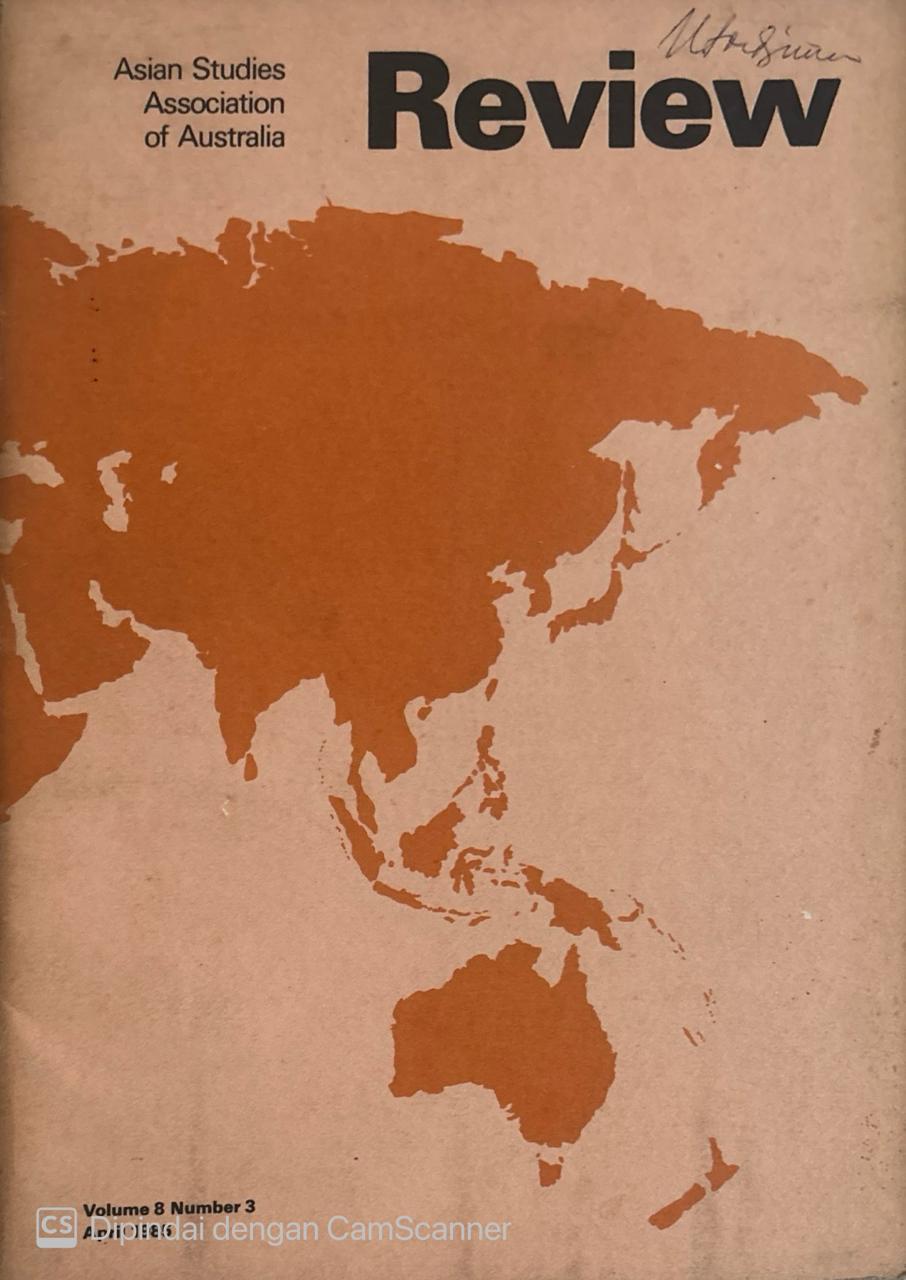 Review Vol. 8 Number 3 : Asian Studies Of Australian