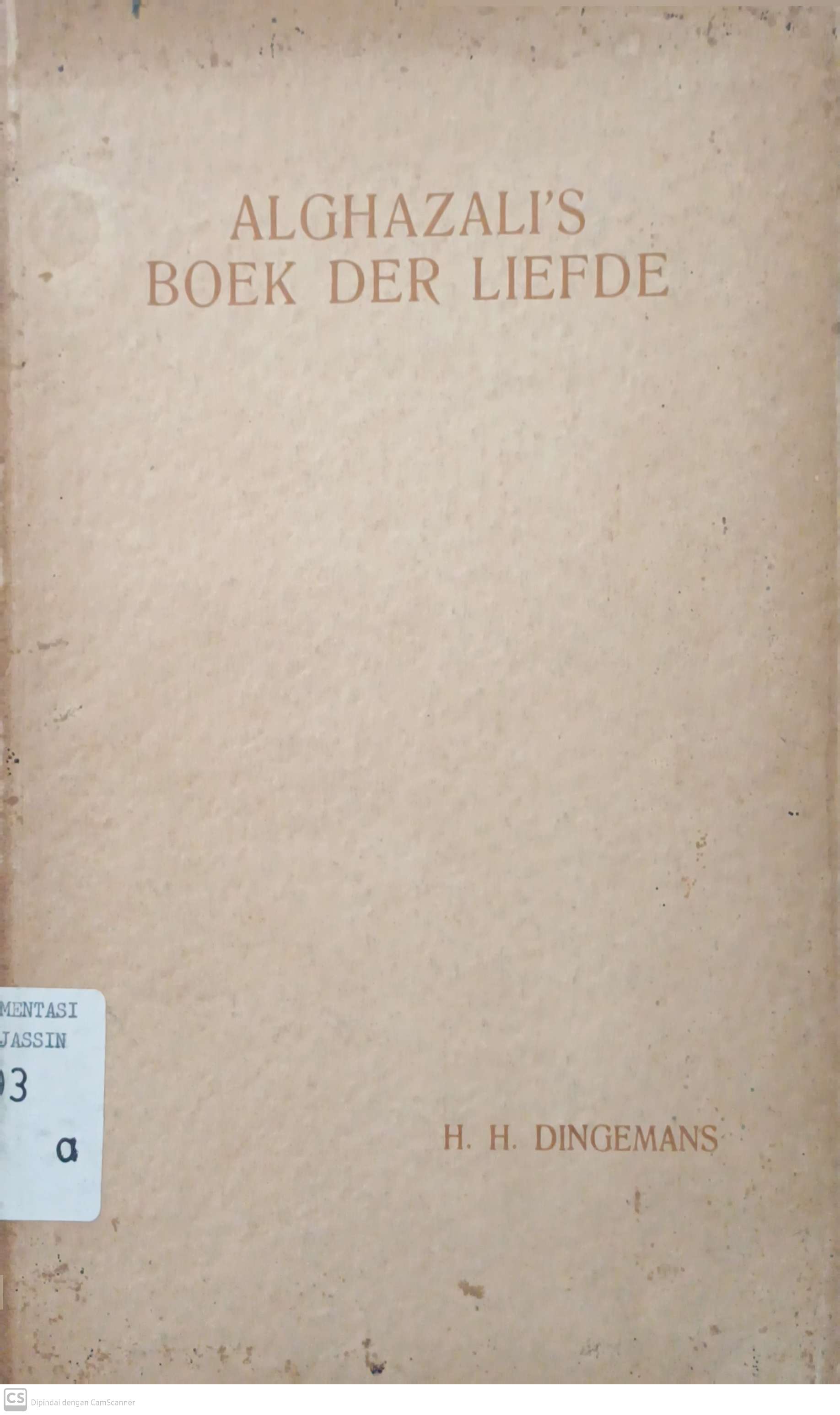 Alghazali's boek der liefde